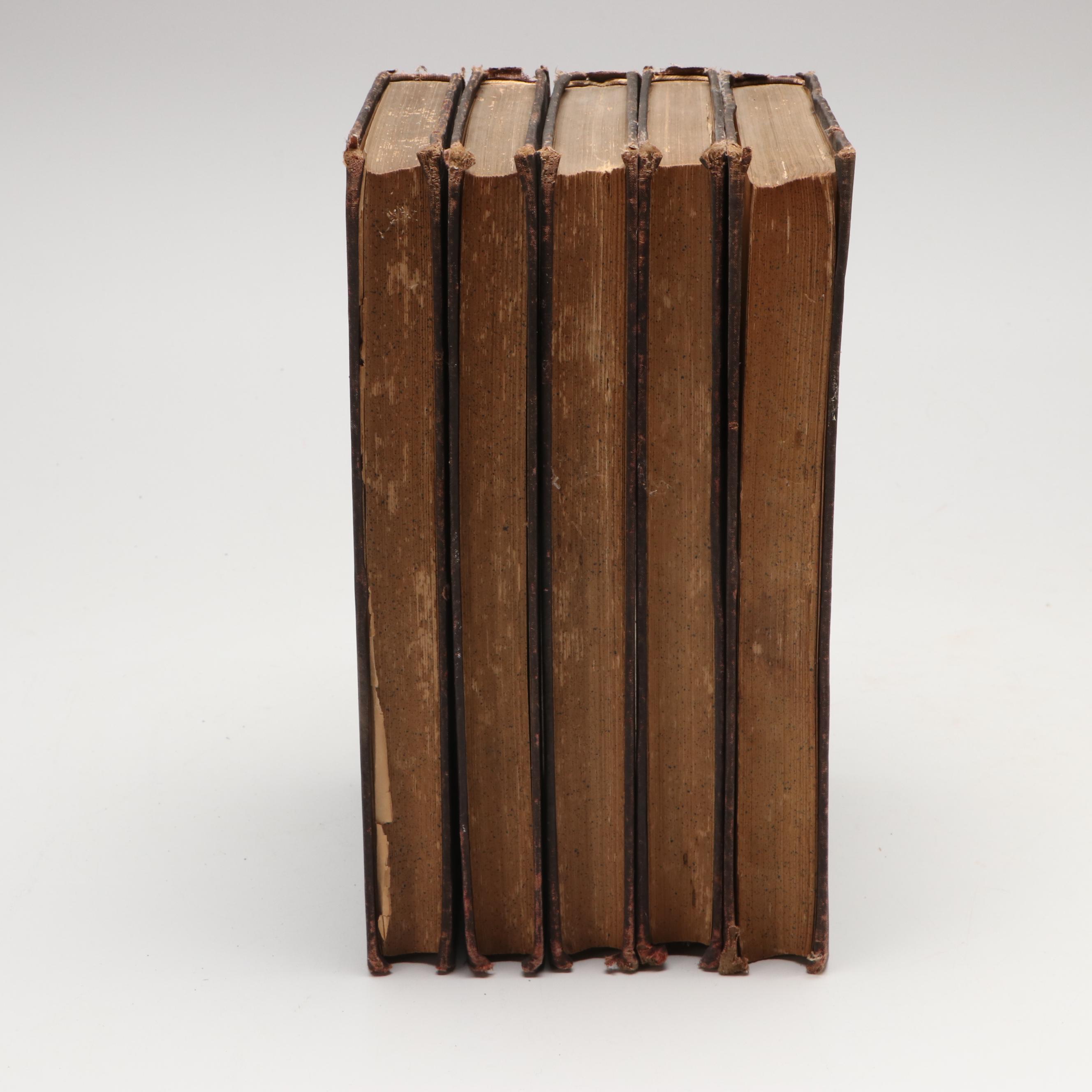 "The Novels of Victor Hugo" Five-Volume Set, Late 19th/Early 20th Century