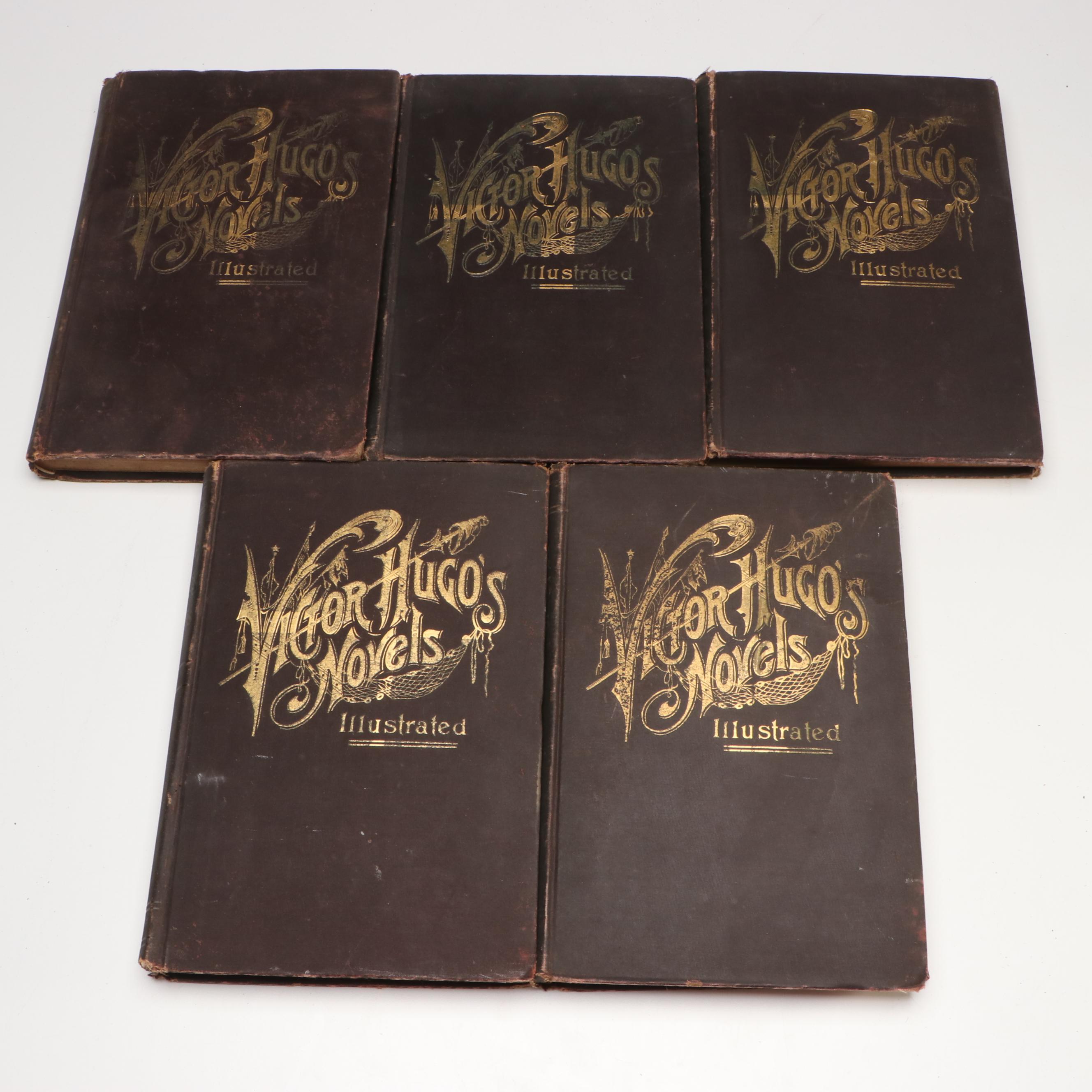 "The Novels of Victor Hugo" Five-Volume Set, Late 19th/Early 20th Century