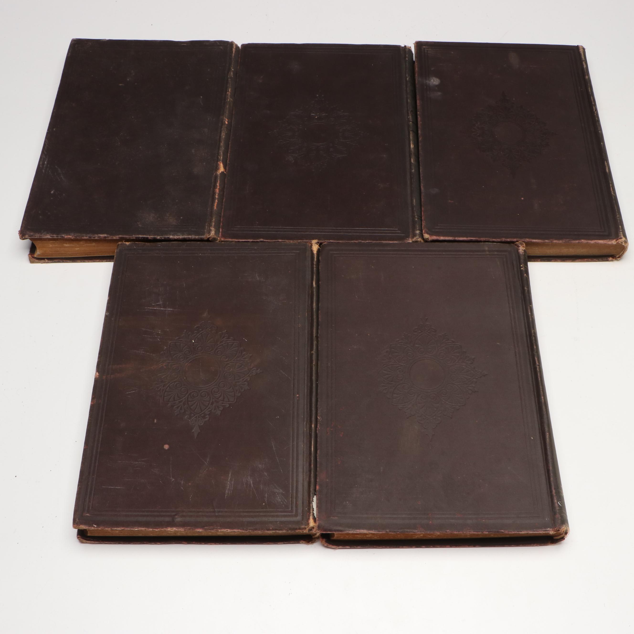 "The Novels of Victor Hugo" Five-Volume Set, Late 19th/Early 20th Century