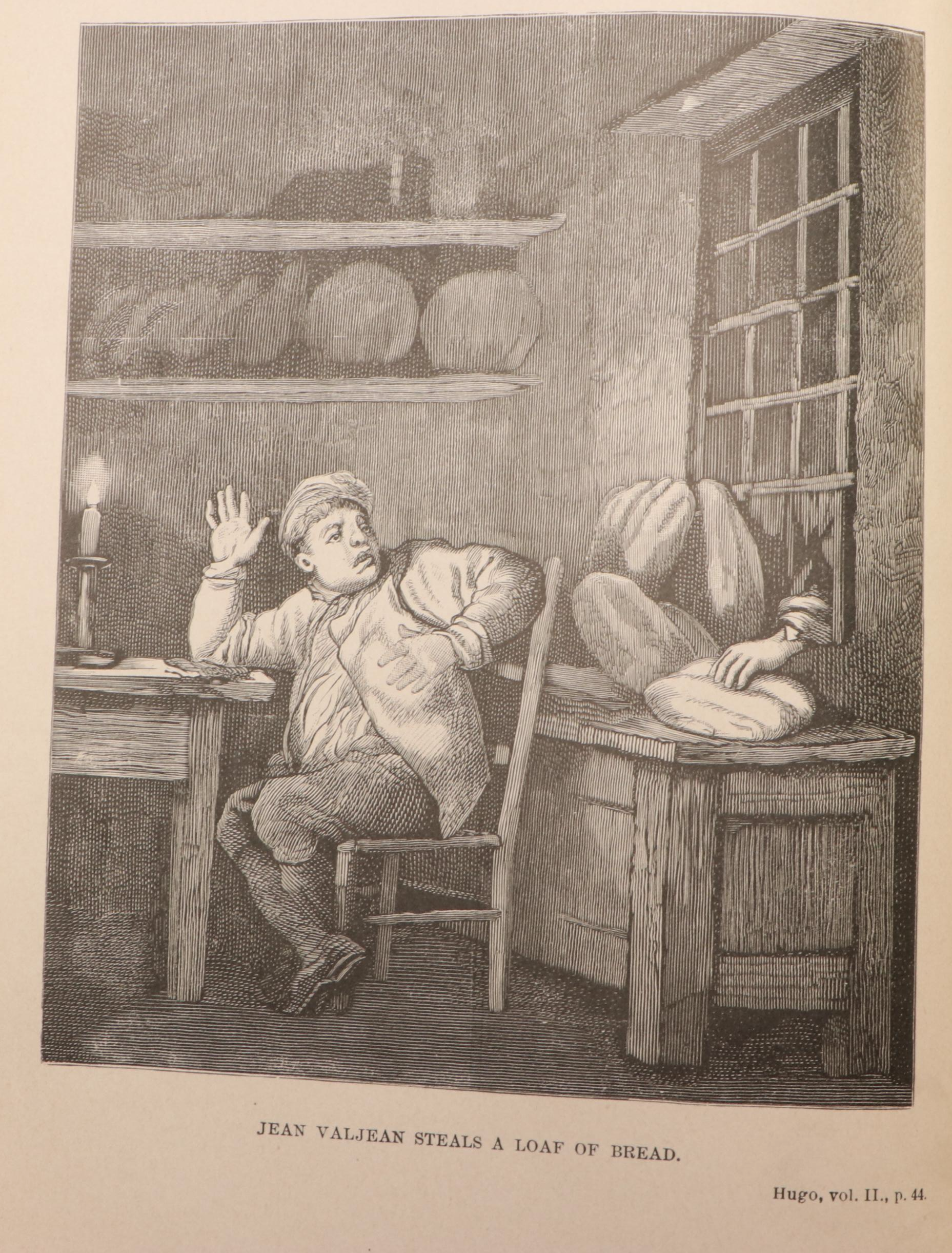 "The Novels of Victor Hugo" Five-Volume Set, Late 19th/Early 20th Century