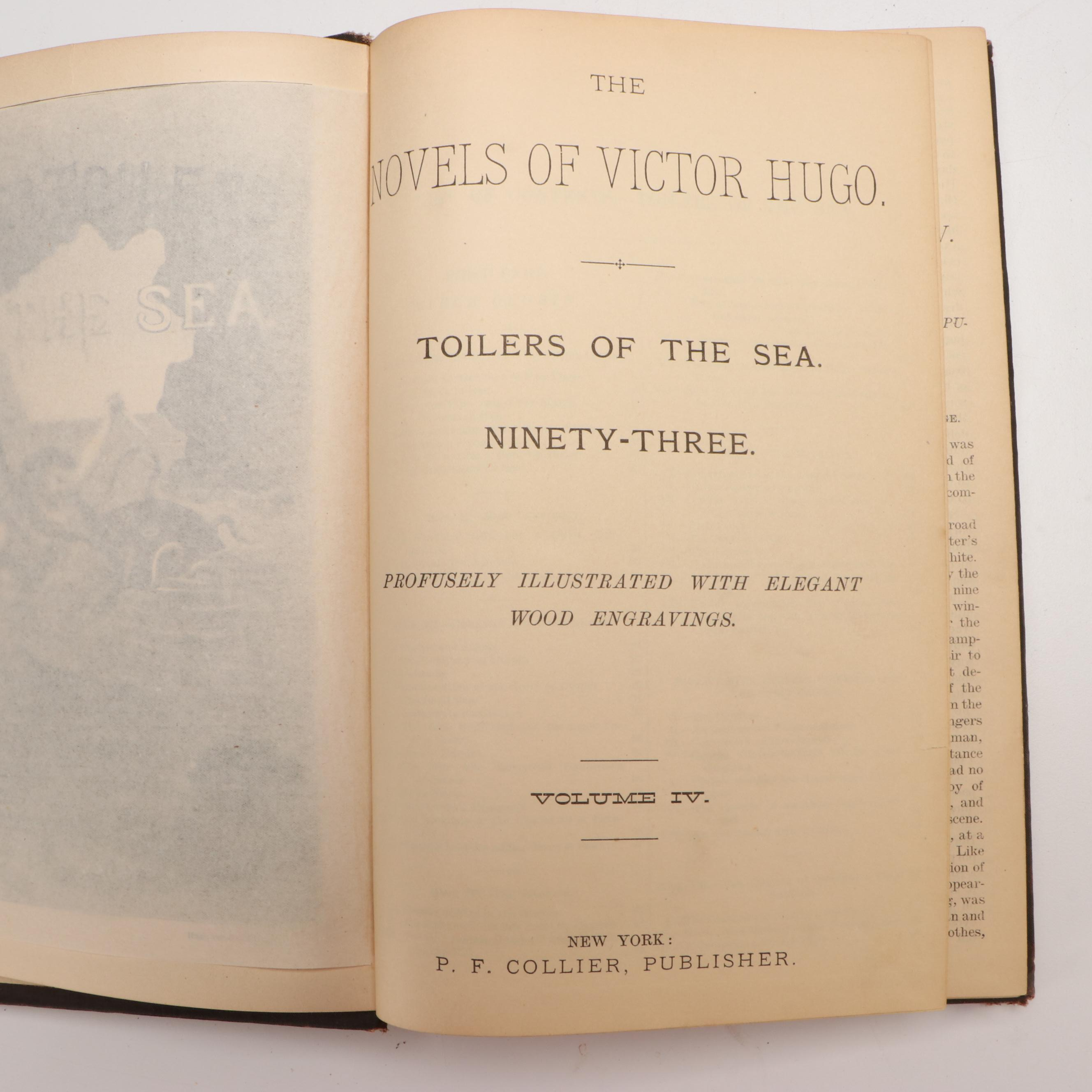 "The Novels of Victor Hugo" Five-Volume Set, Late 19th/Early 20th Century
