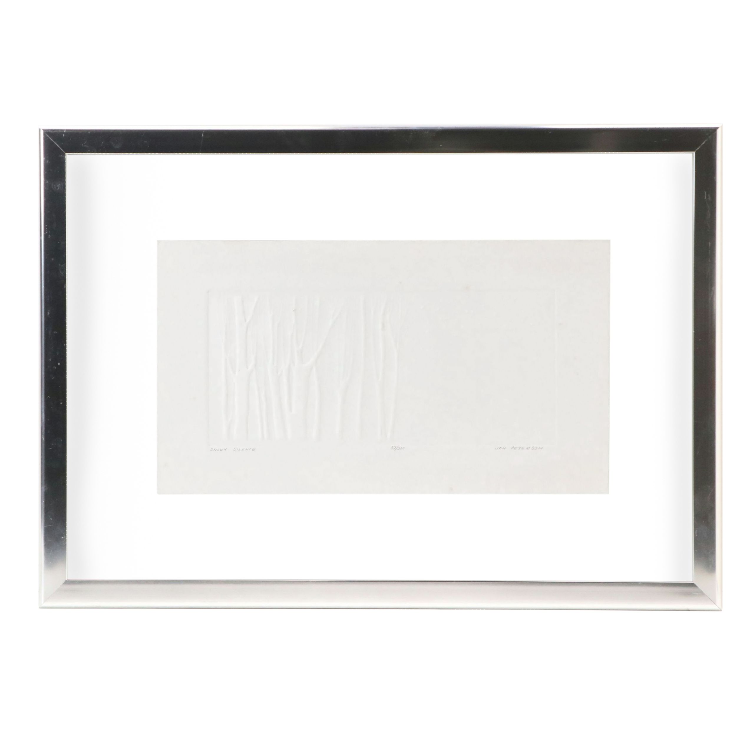 Jan Peterson Embossing on Paper "Snowy Silence"