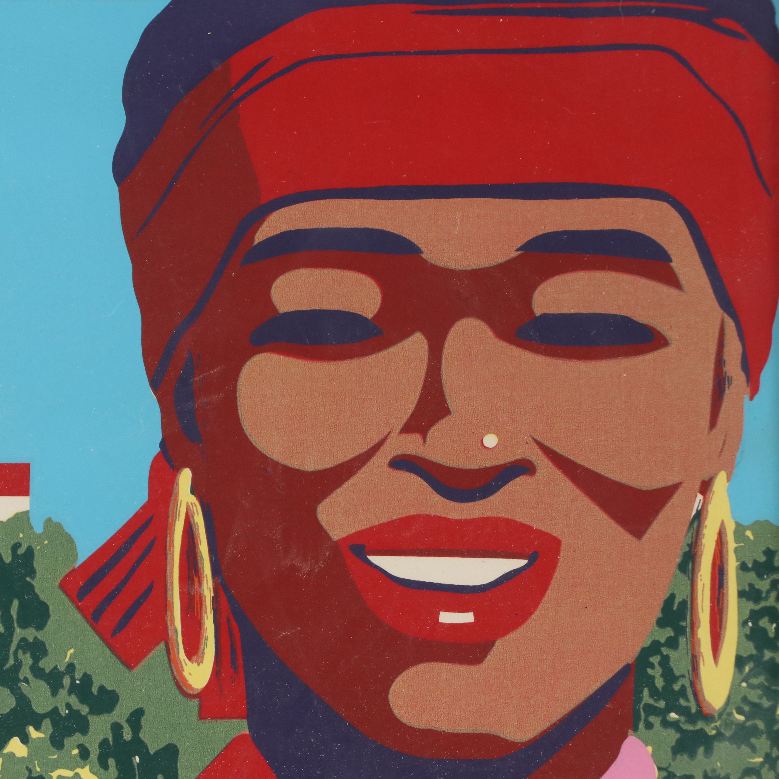 Caribair Serigraph Travel Poster "The Virgin Islands," Circa 1950