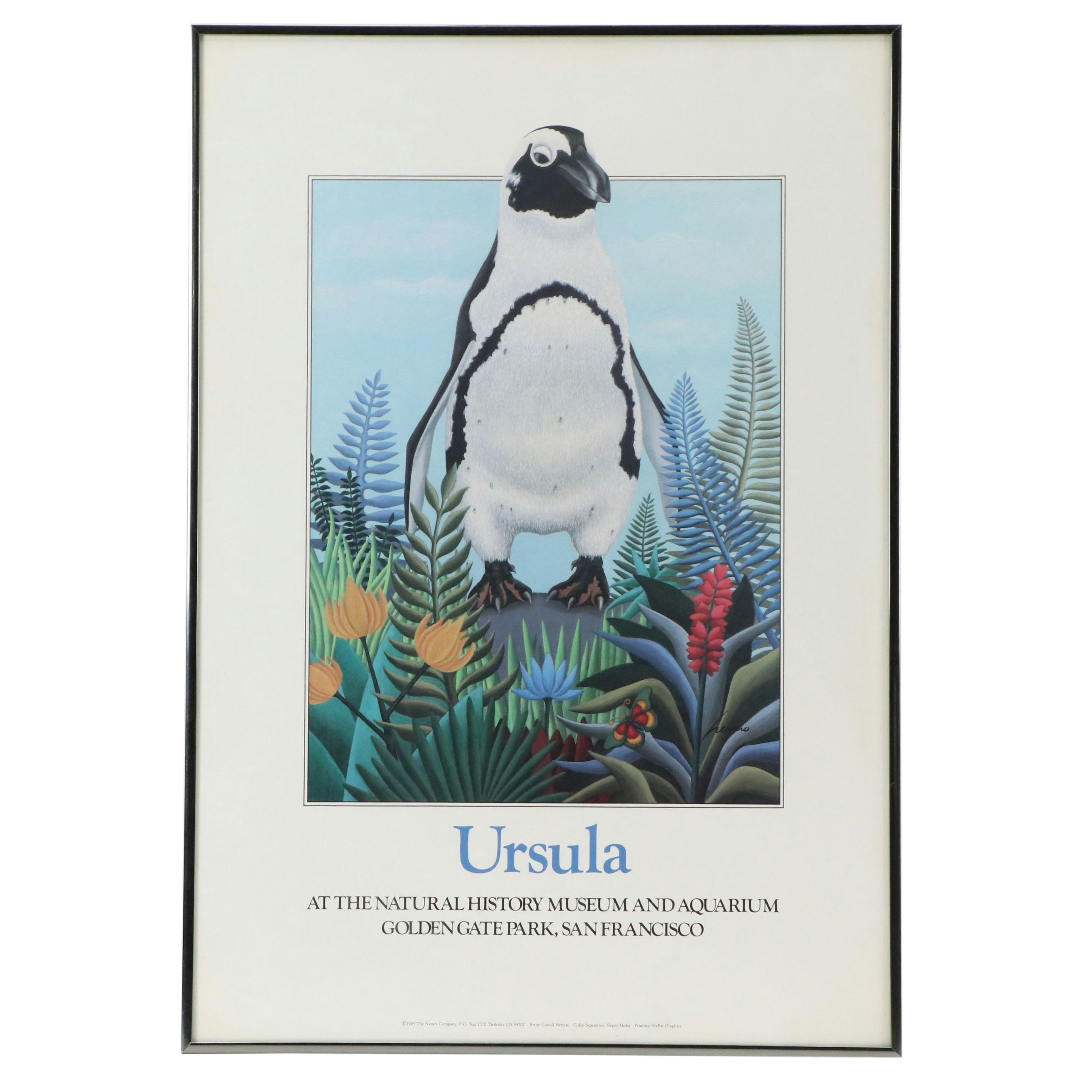 Offset Lithograph Poster After Lowell Herrero "Ursula," 1985