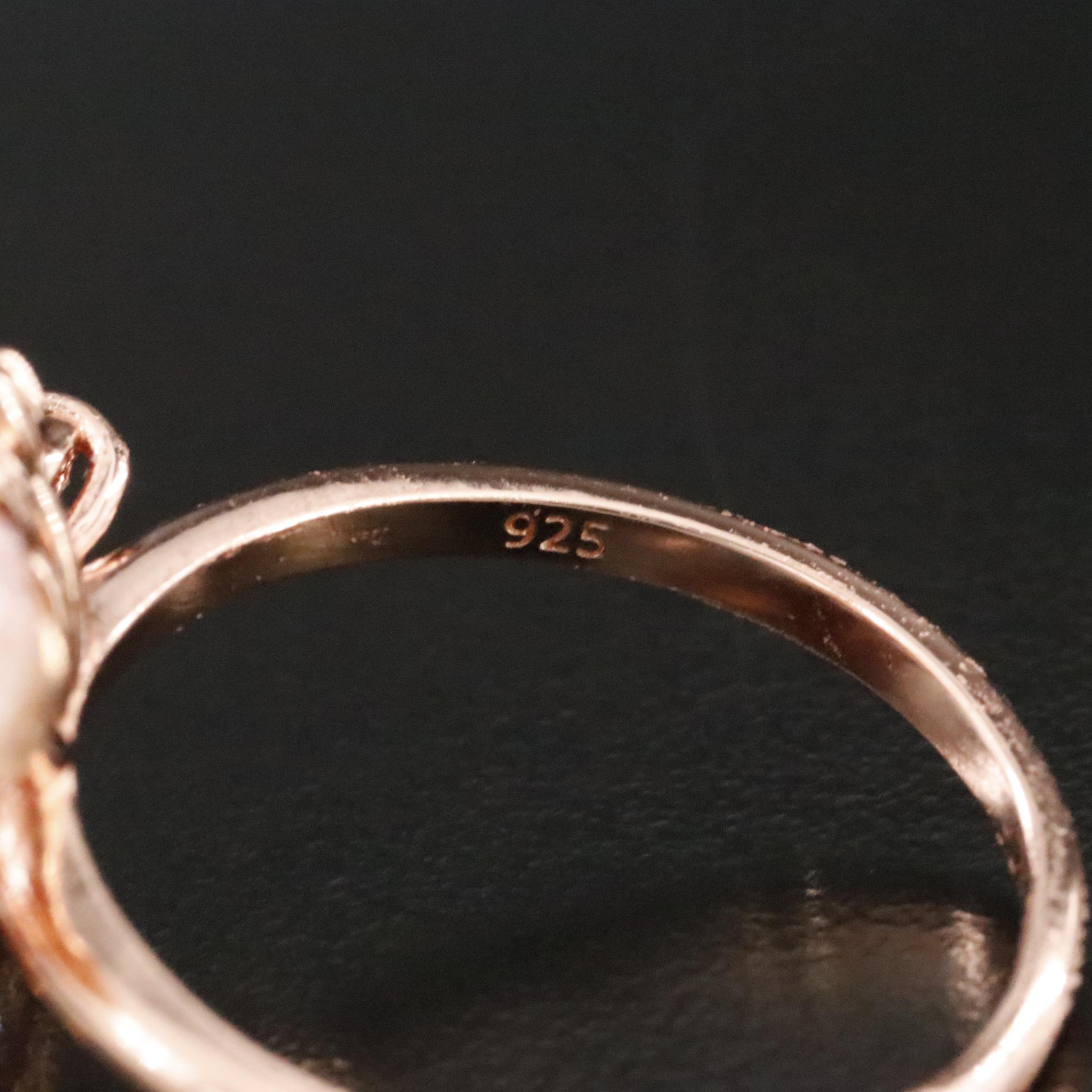 Sterling Gemstone Flower Ring