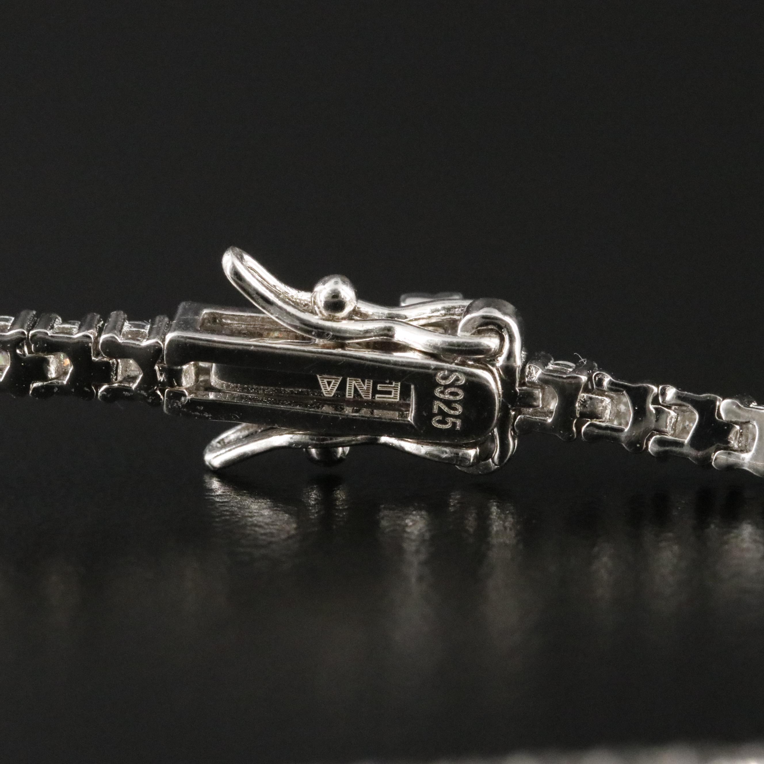 Sterling Moissanite Line Bracelet