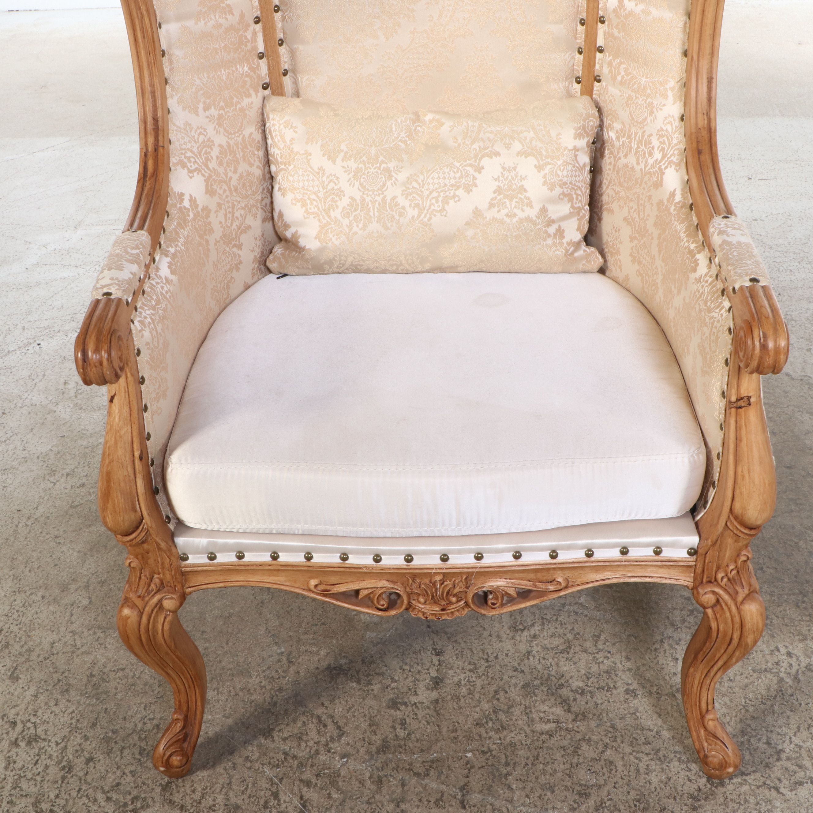 Pair of French Provincial Style Balloon Porter's Chairs