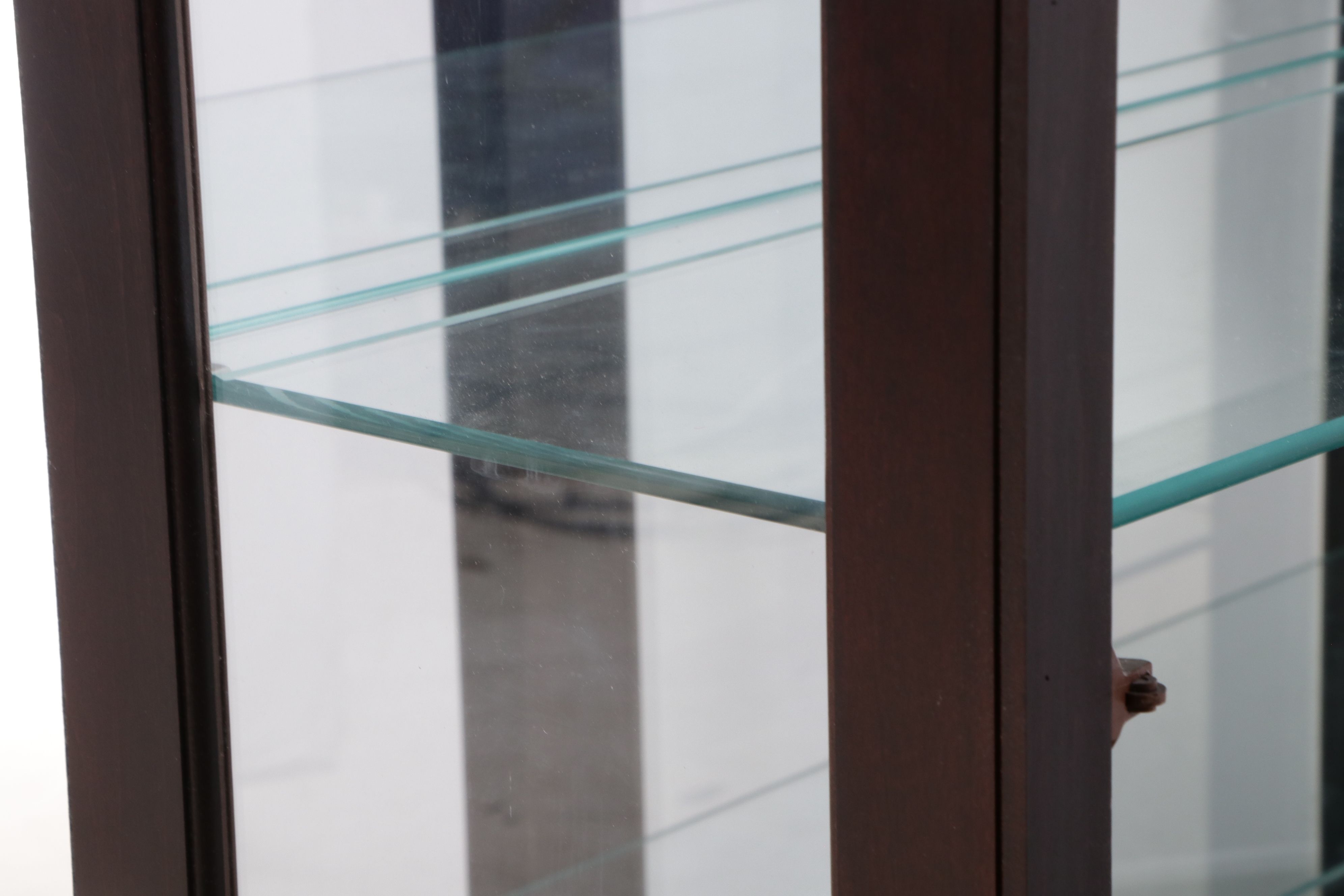 Pulaski Furniture Contemporary Ebonized Wood Locking Display Cabinet