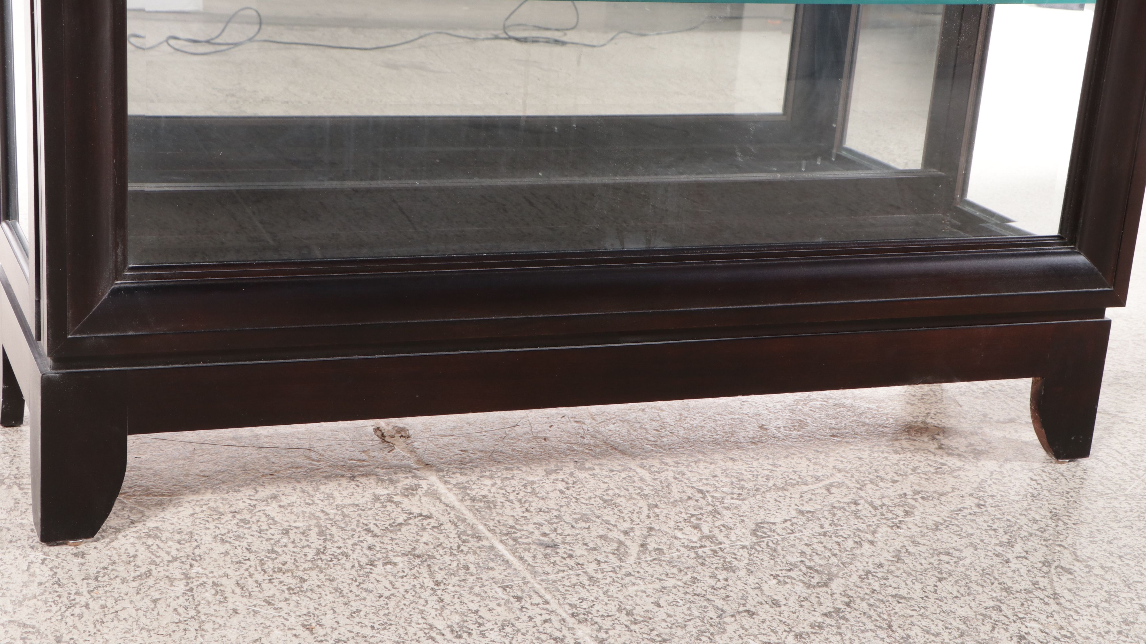 Pulaski Furniture Contemporary Ebonized Wood Locking Display Cabinet