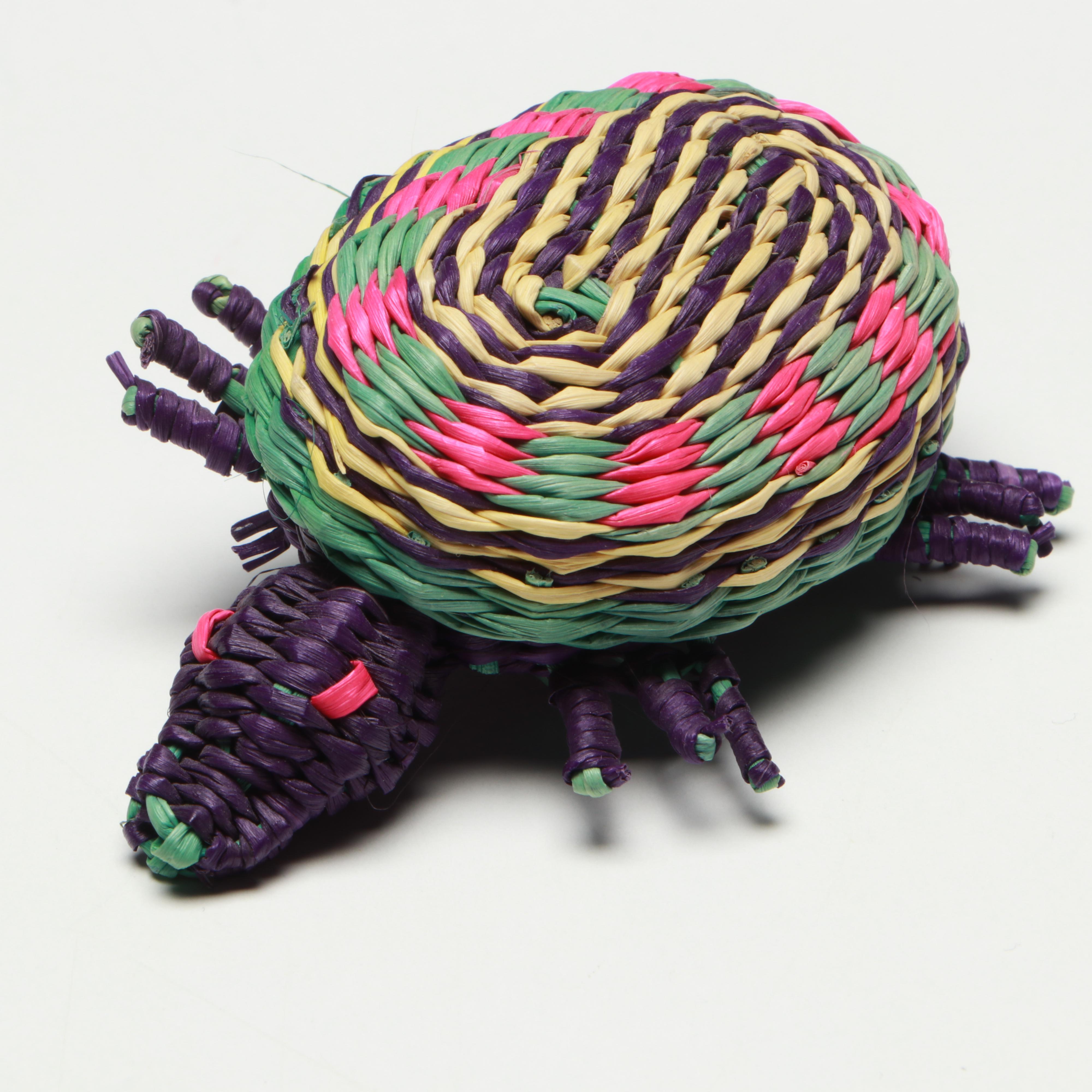 Ecuadorian Toquilla Diminutive Baskets, Hat Band and Miniatures