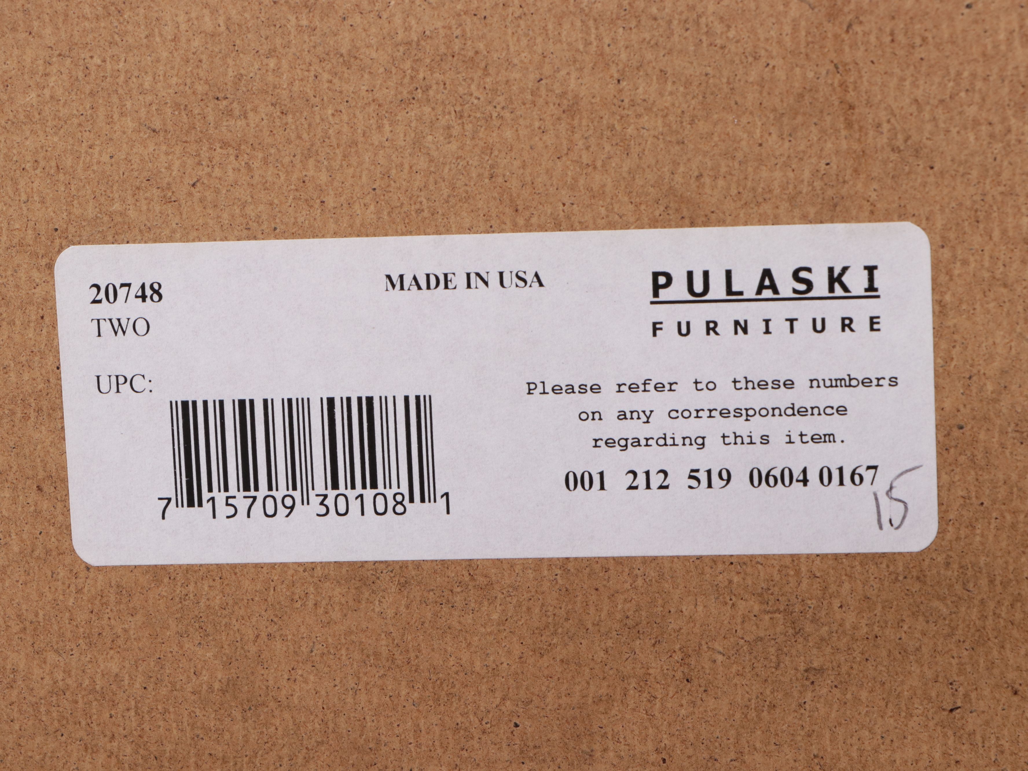 Pulaski Furniture Contemporary Ebonized Wood Locking Display Cabinet