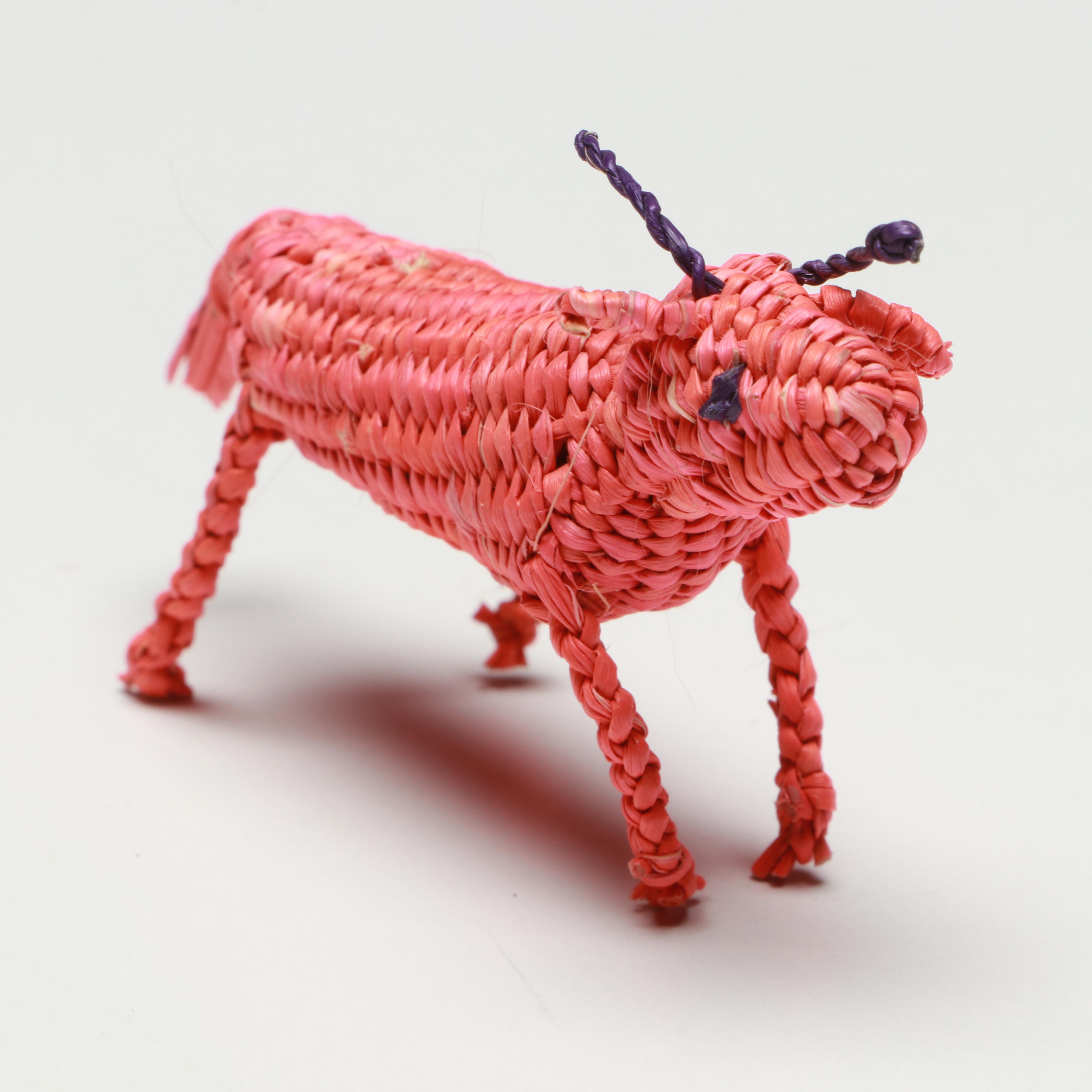 Ecuadorian Toquilla Diminutive Baskets, Hat Band and Miniatures