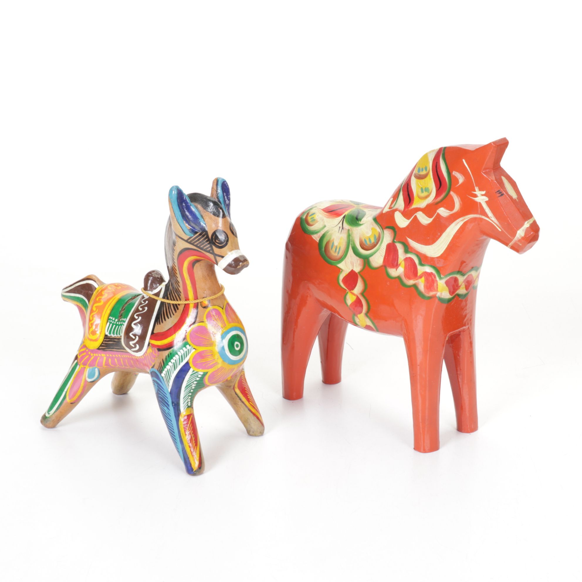 Artesania Rinconada Pheasant Bird, Swedish Dala Horse, Maracas & More Souvenirs