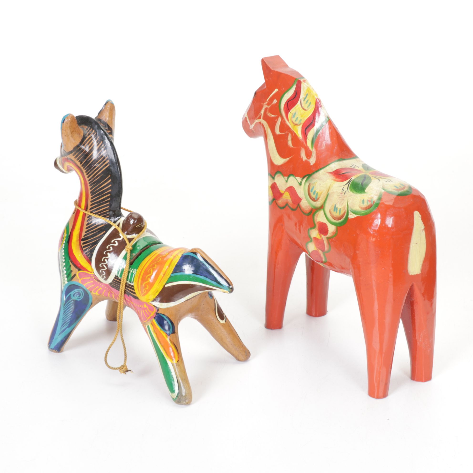 Artesania Rinconada Pheasant Bird, Swedish Dala Horse, Maracas & More Souvenirs