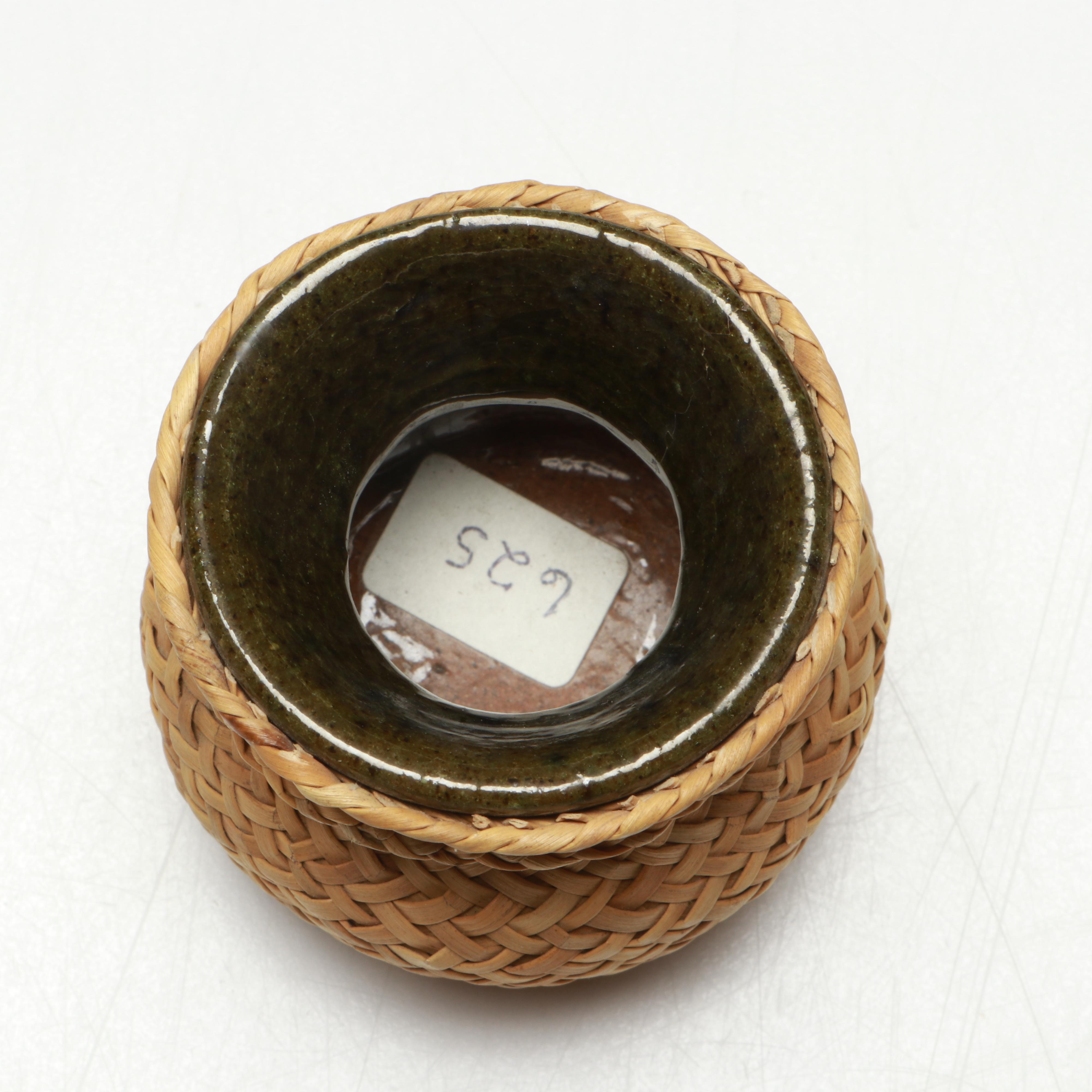 Ecuadorian Toquilla Diminutive Baskets, Hat Band and Miniatures