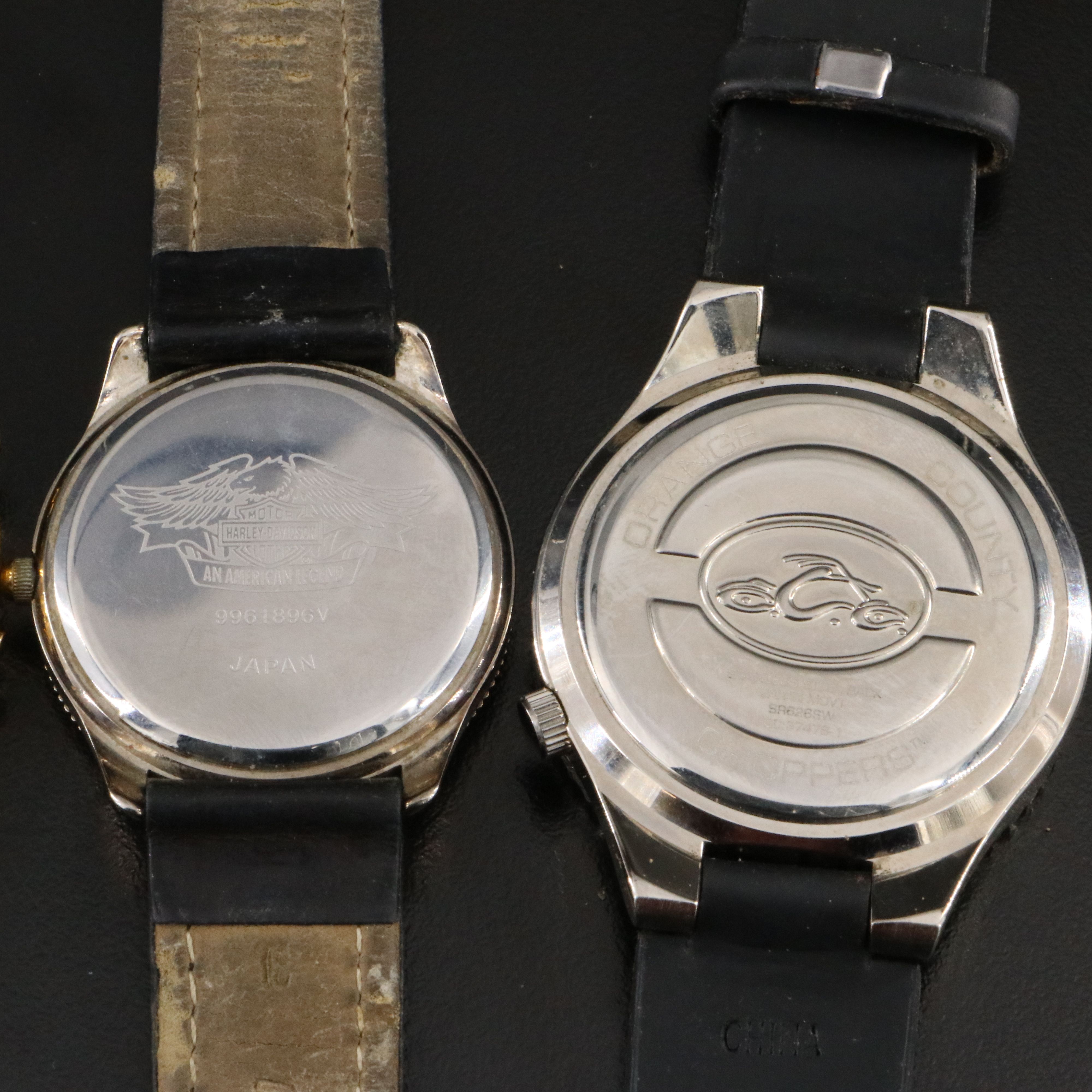 Collection of Quartz Watches Featuring Lorus Mickey Mouse and Harley Davidson