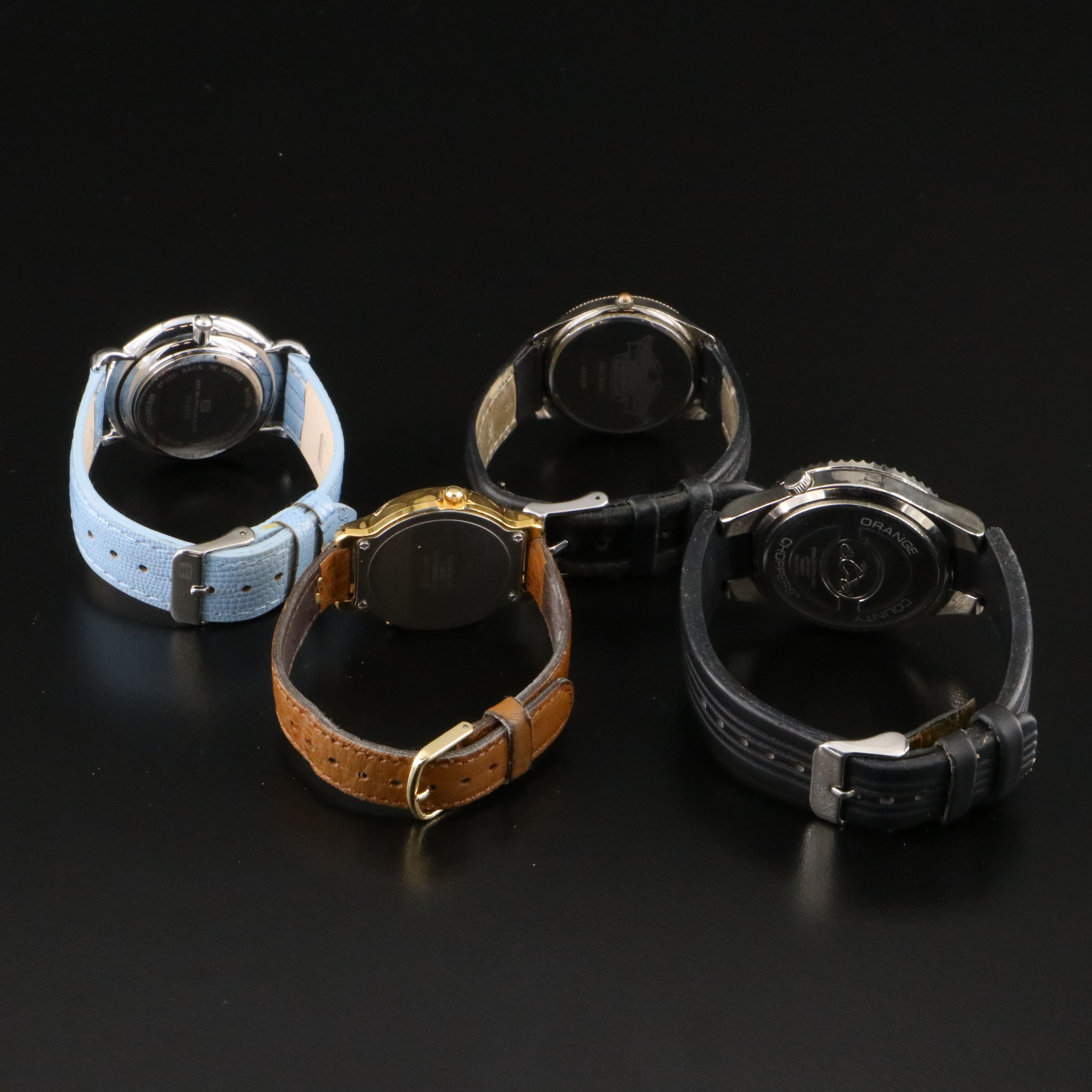 Collection of Quartz Watches Featuring Lorus Mickey Mouse and Harley Davidson