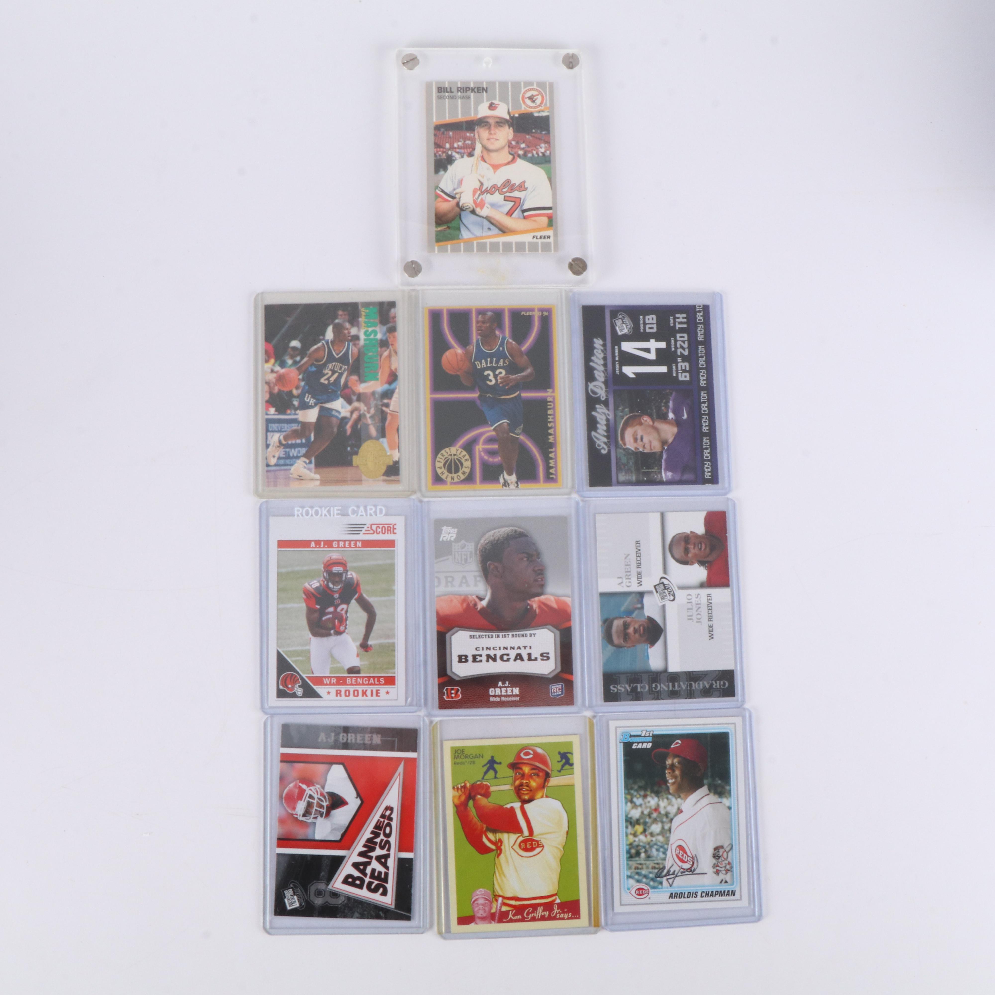 Topps with Other Sports Cards Featuring Joey Votto and A.J. Green Rookies