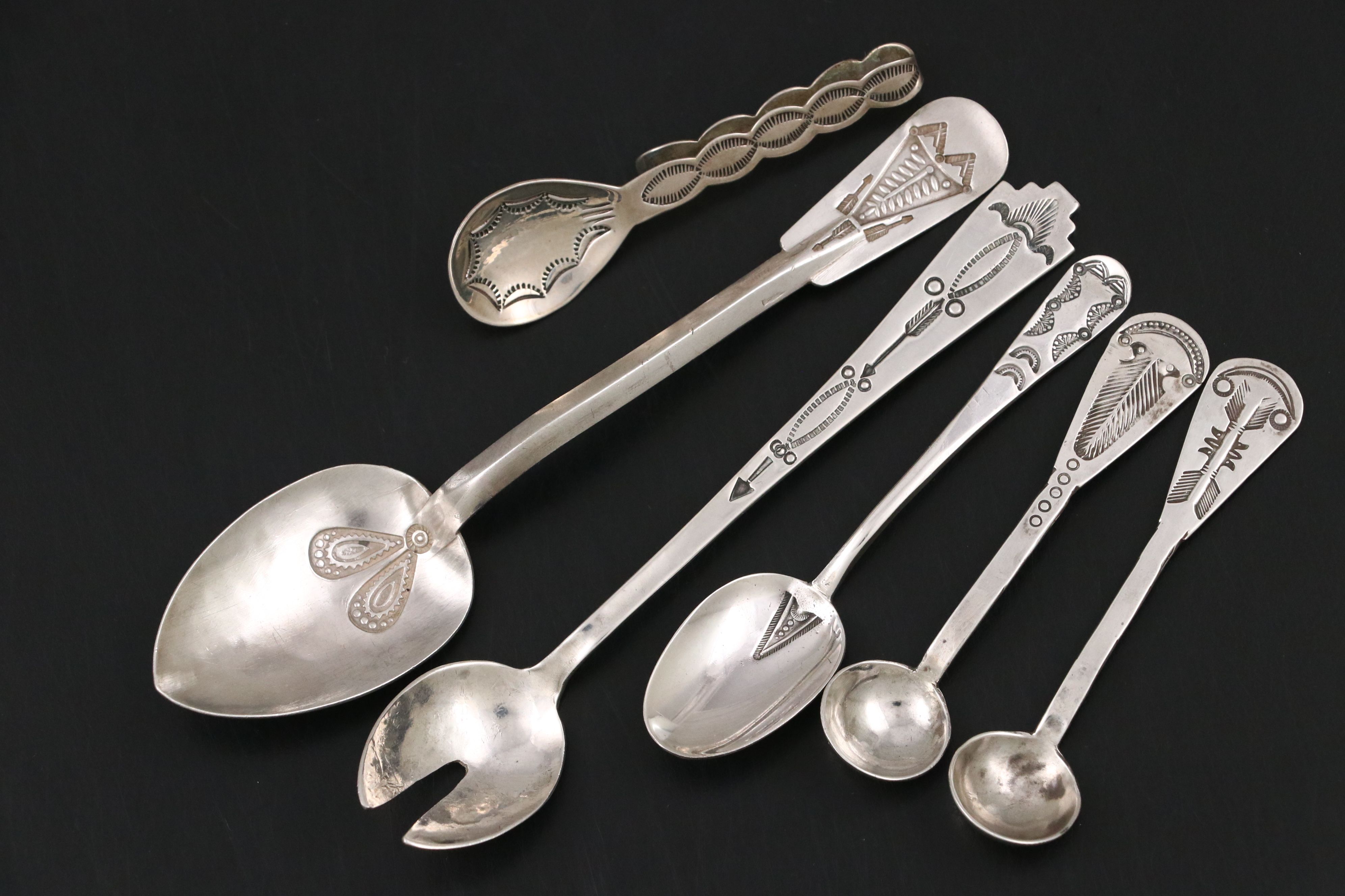 Antique/Vintage Navajo Silver Spoons Featuring Ike Wilson
