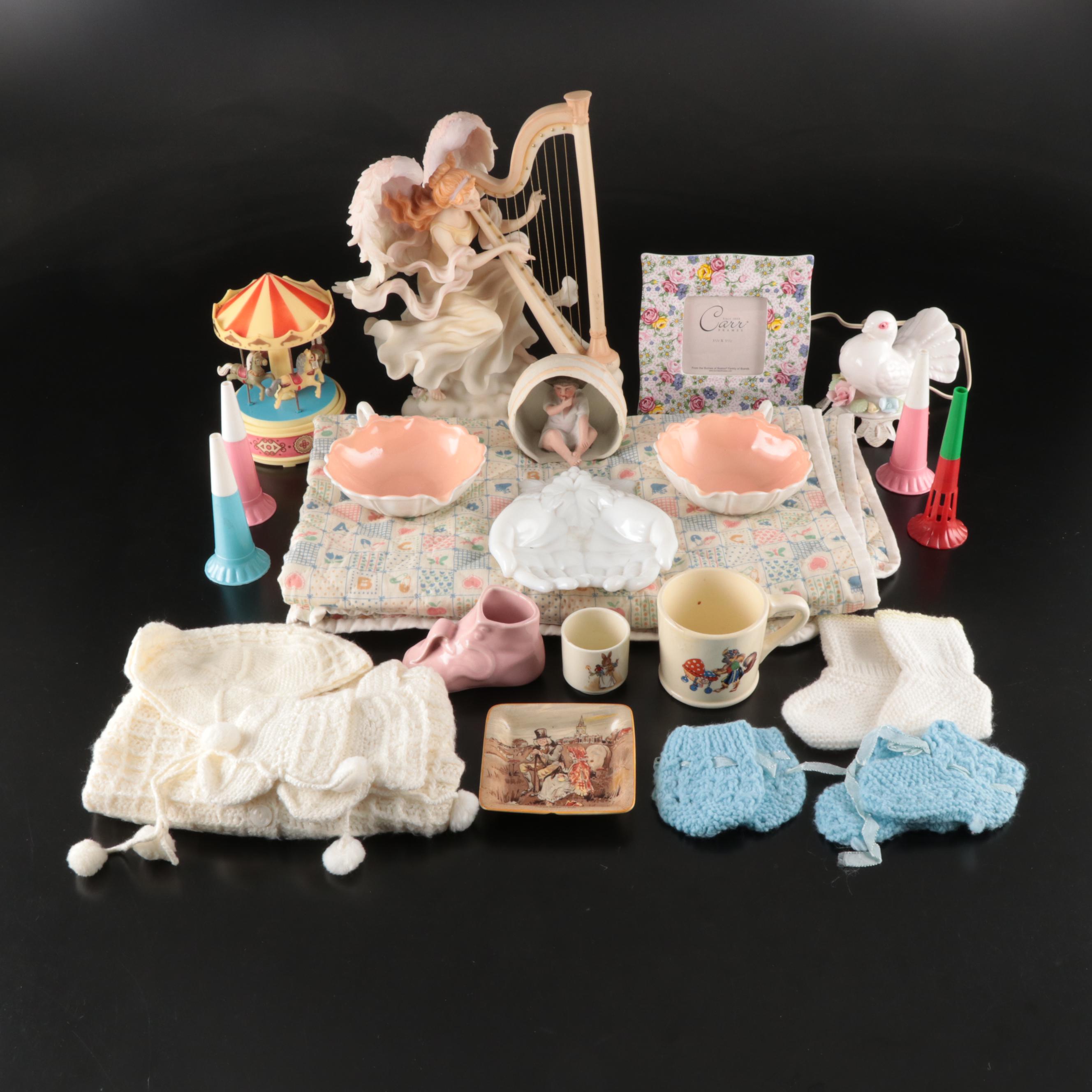 Roman "Celestial Music" Figure with Other Nursery Accessories and Decor