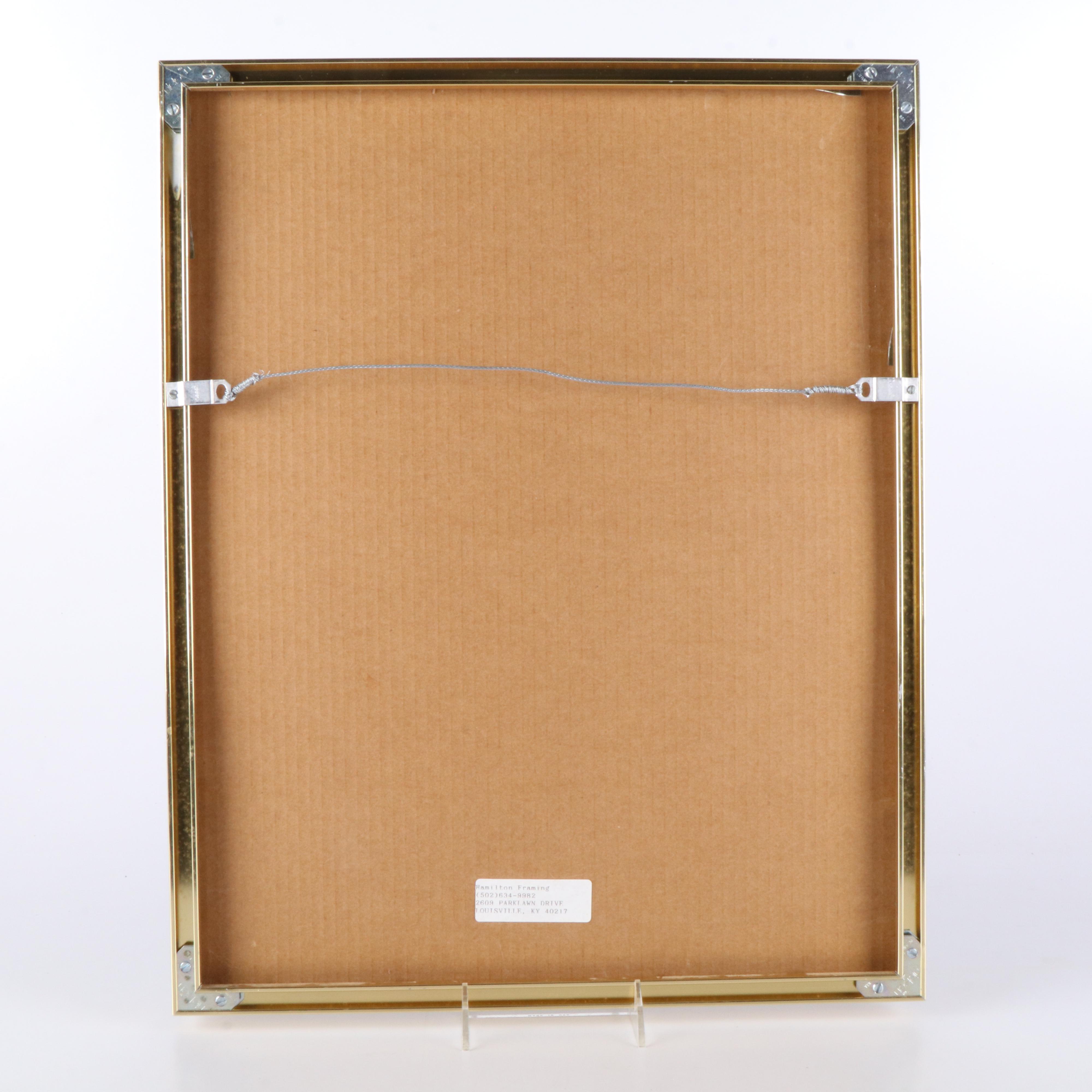 Tony Delk Signed "M.V.P." University of Kentucky Framed Print