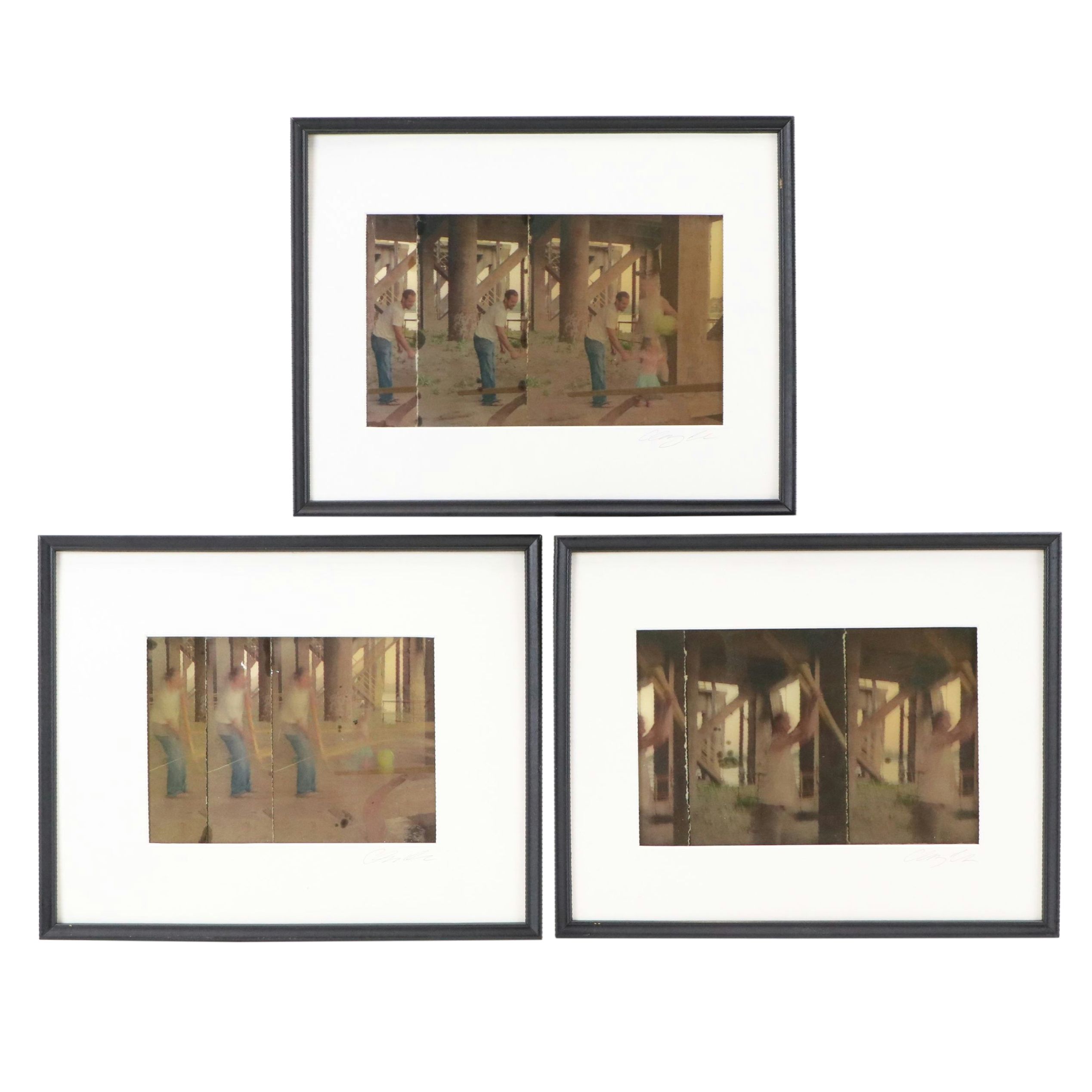 Chris Hoeting Mixed Media Collages "Rivers Edge..." and More, 21st Century