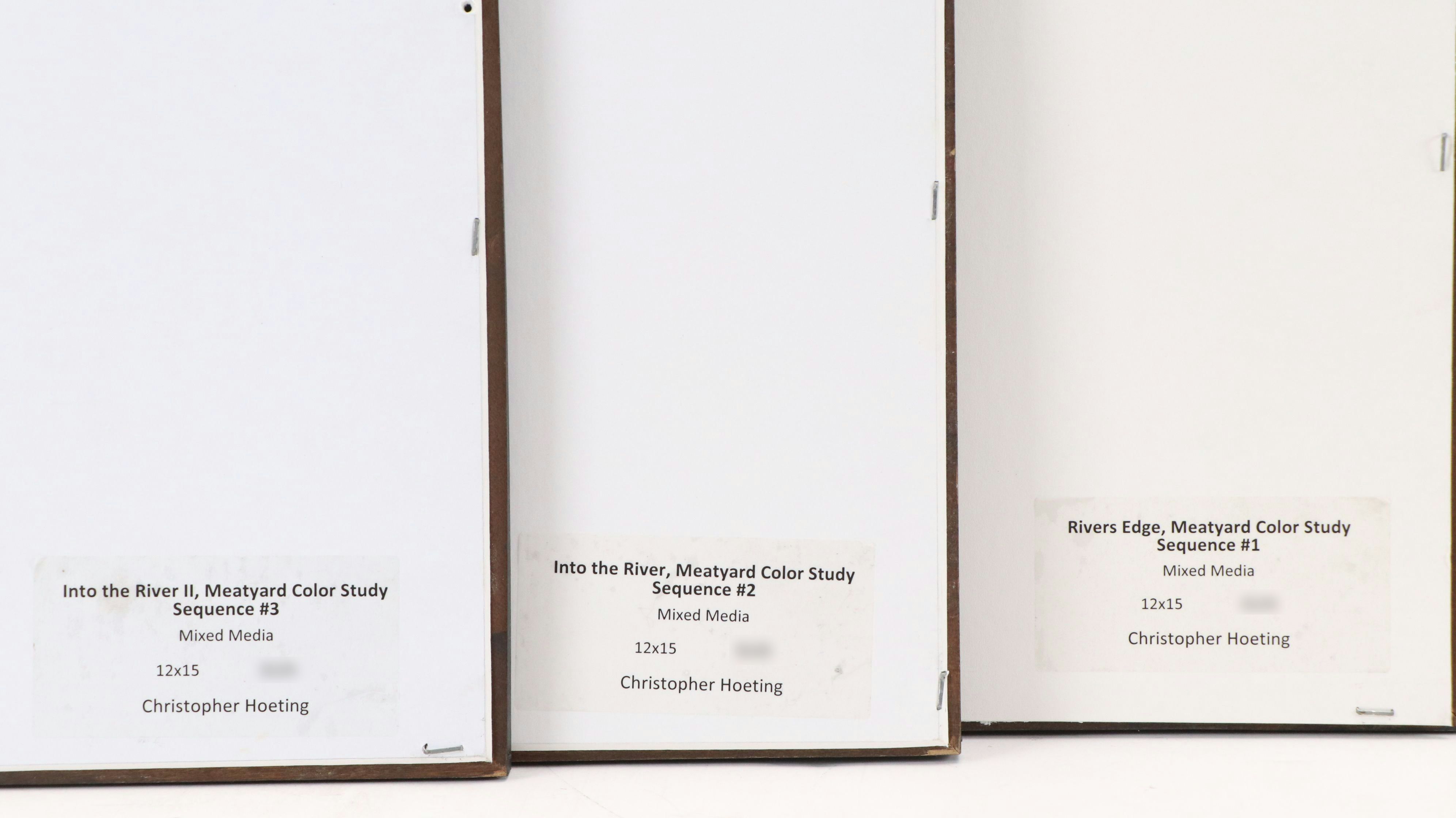 Chris Hoeting Mixed Media Collages "Rivers Edge..." and More, 21st Century