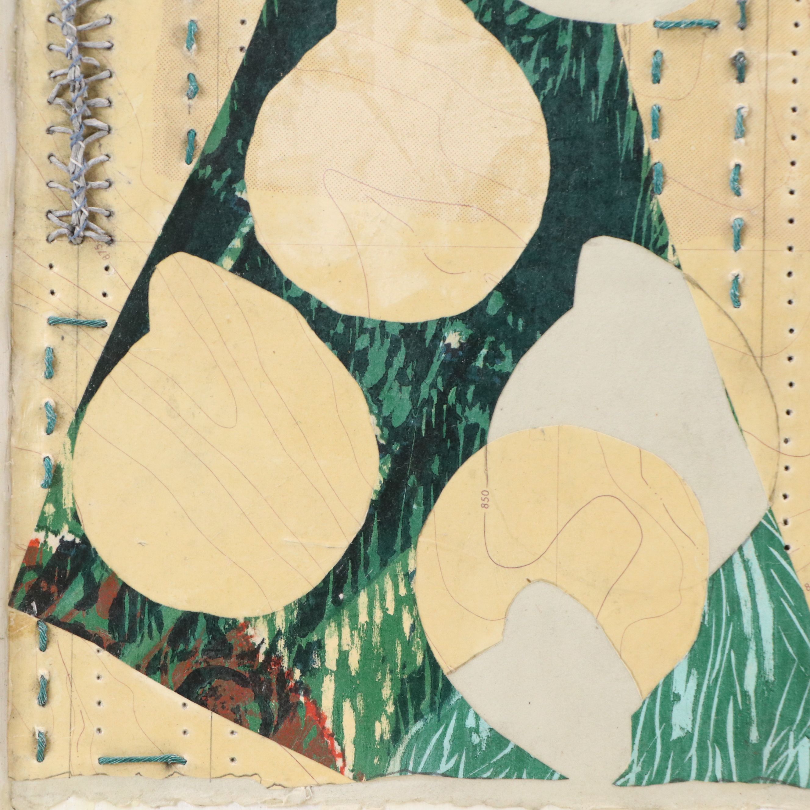 Chris Hoeting Abstract Mixed Media Collages, 21st Century