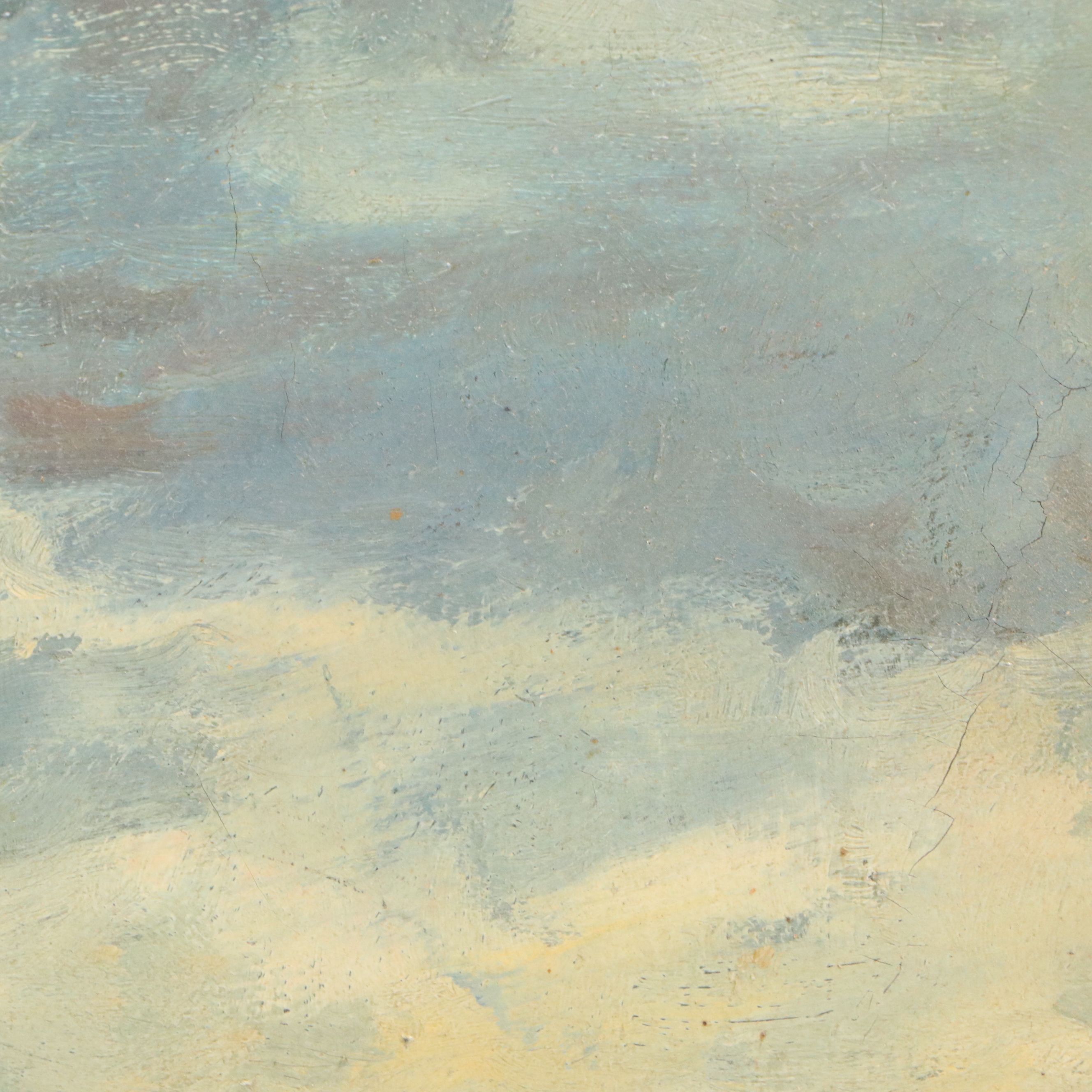 Bernard Lennon Oil Painting "Along the Housatonic," 1961