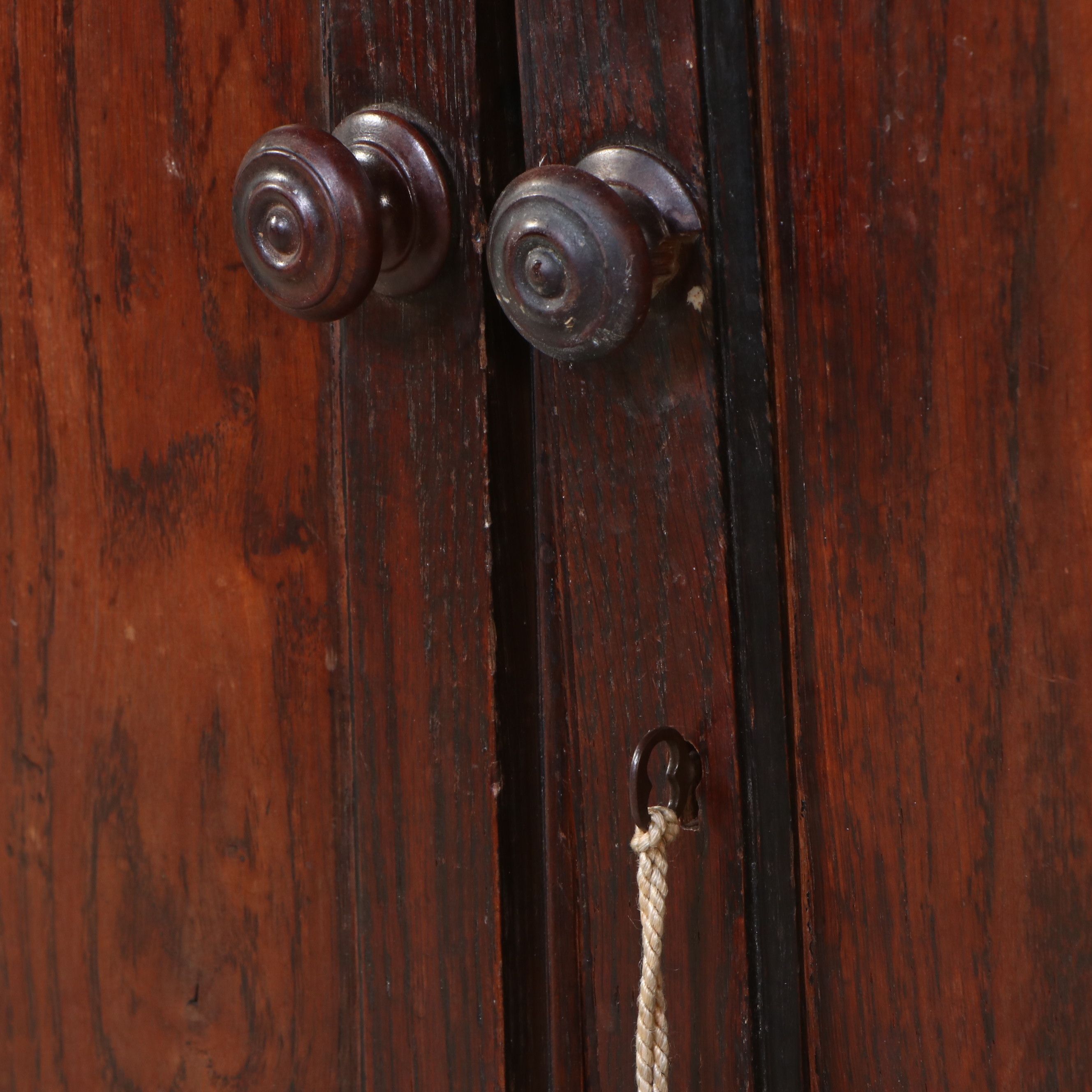 Antique Welsh Style Oak Linen Press