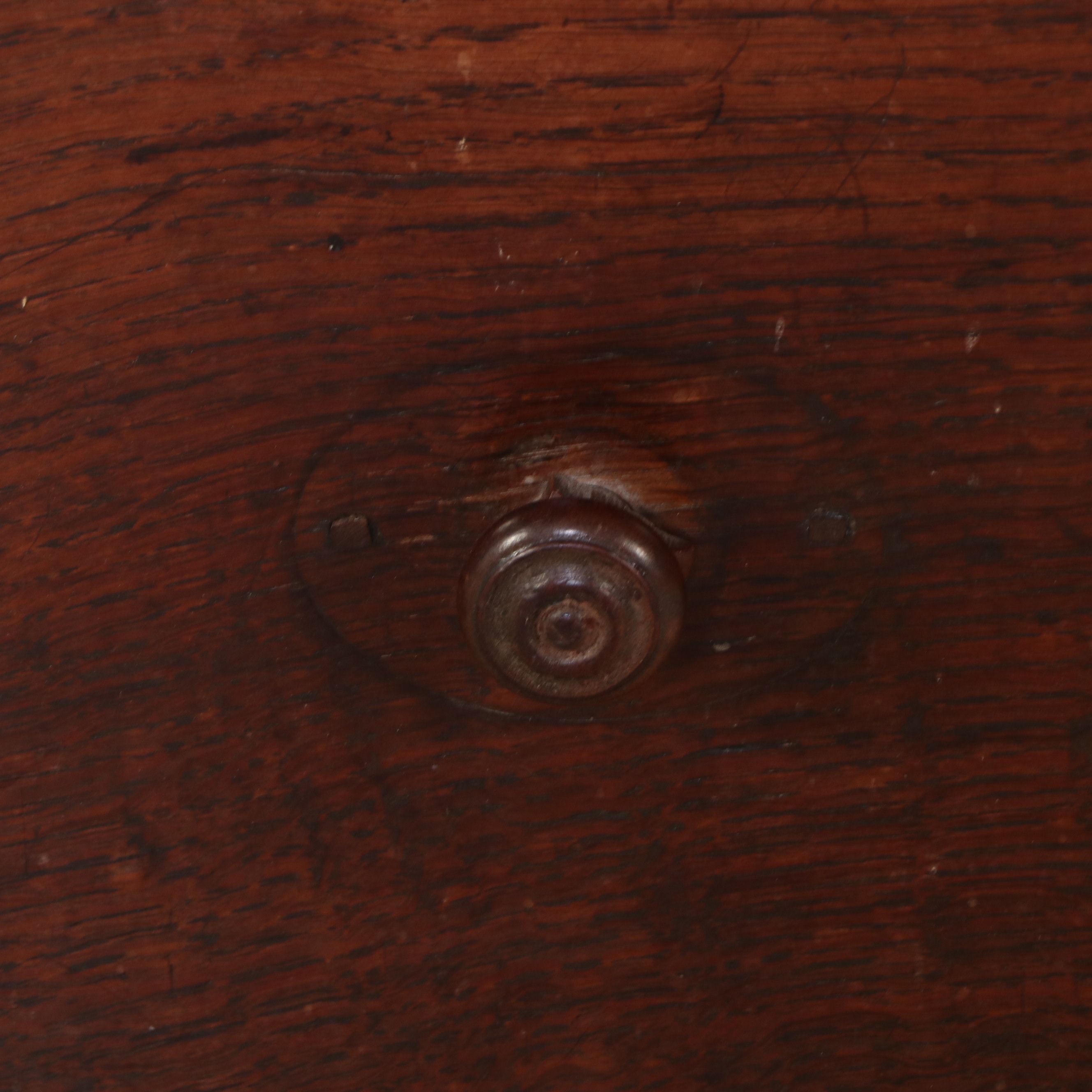 Antique Welsh Style Oak Linen Press