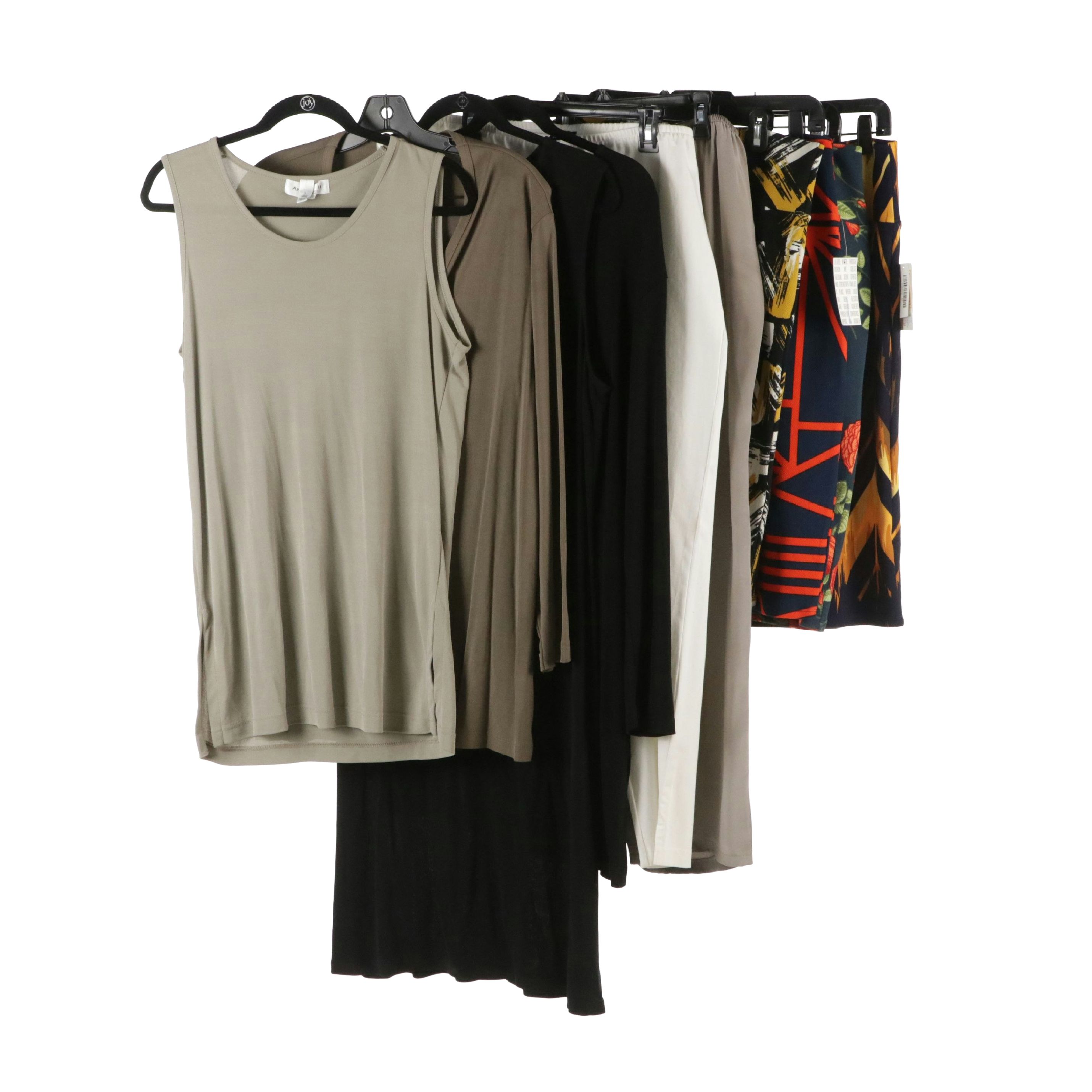 Caroline Rose Silk Pants, Anne Klein II Skirt Set & Tank Top with More