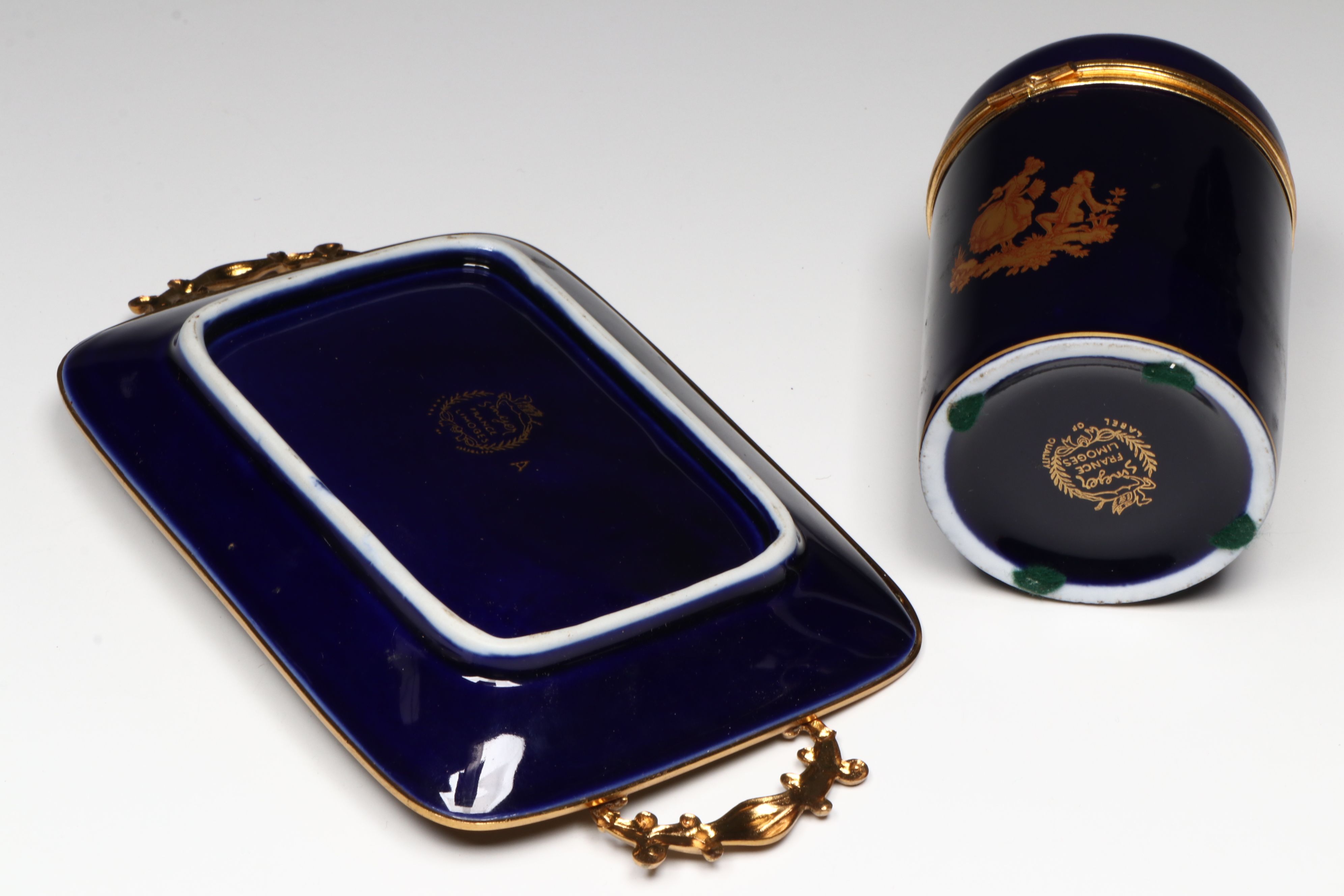 Reinhold Schlegelmilch Floral Porcelain Sugar and Creamer with Other Tableware