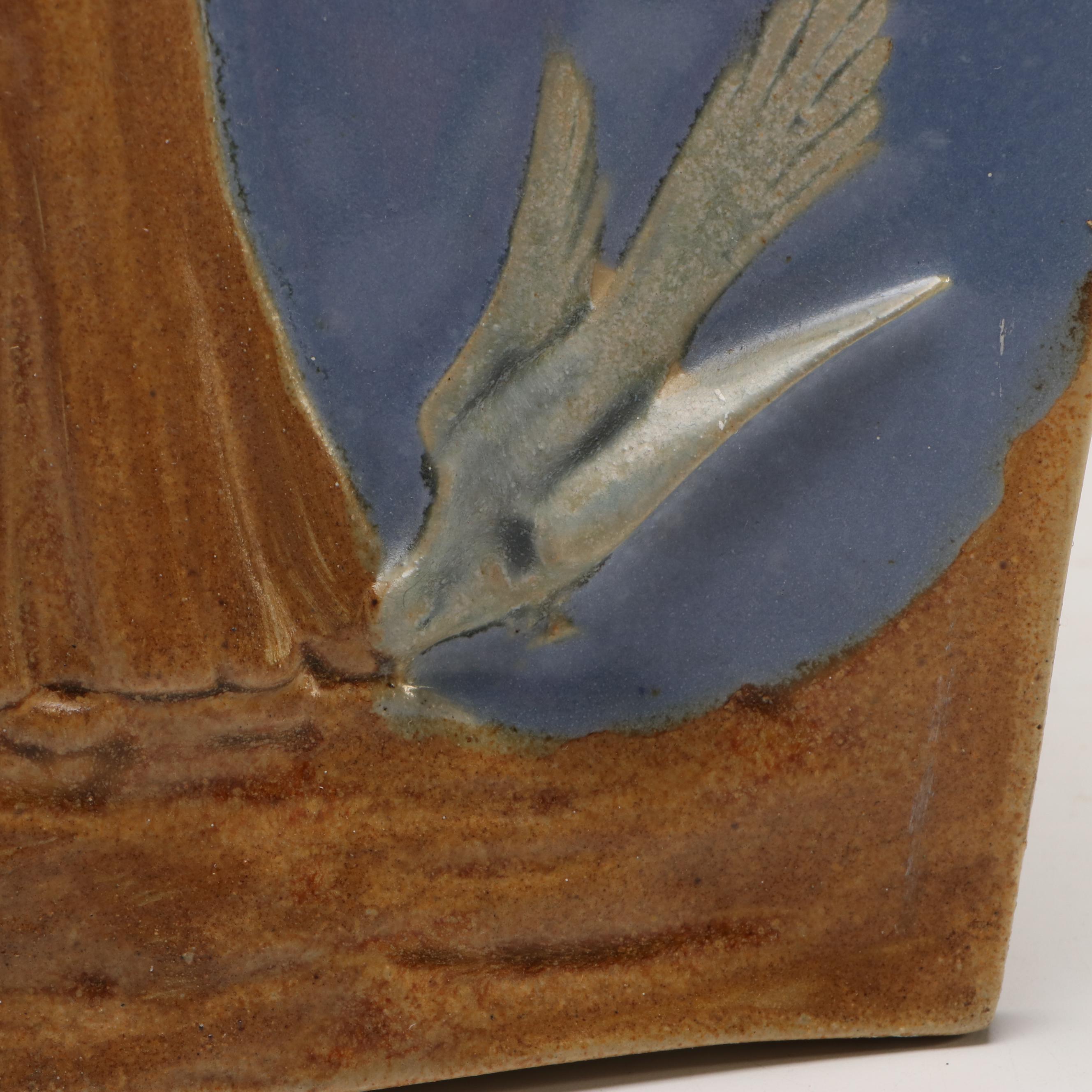 Attr. Rookwood Pottery Saint Francis of Assisi Ceramic Plaque