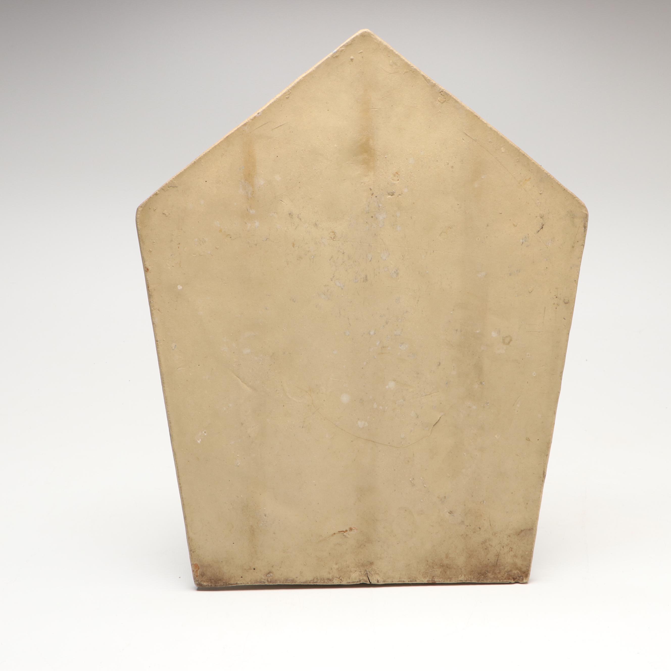 Attr. Rookwood Pottery Saint Francis of Assisi Ceramic Plaque