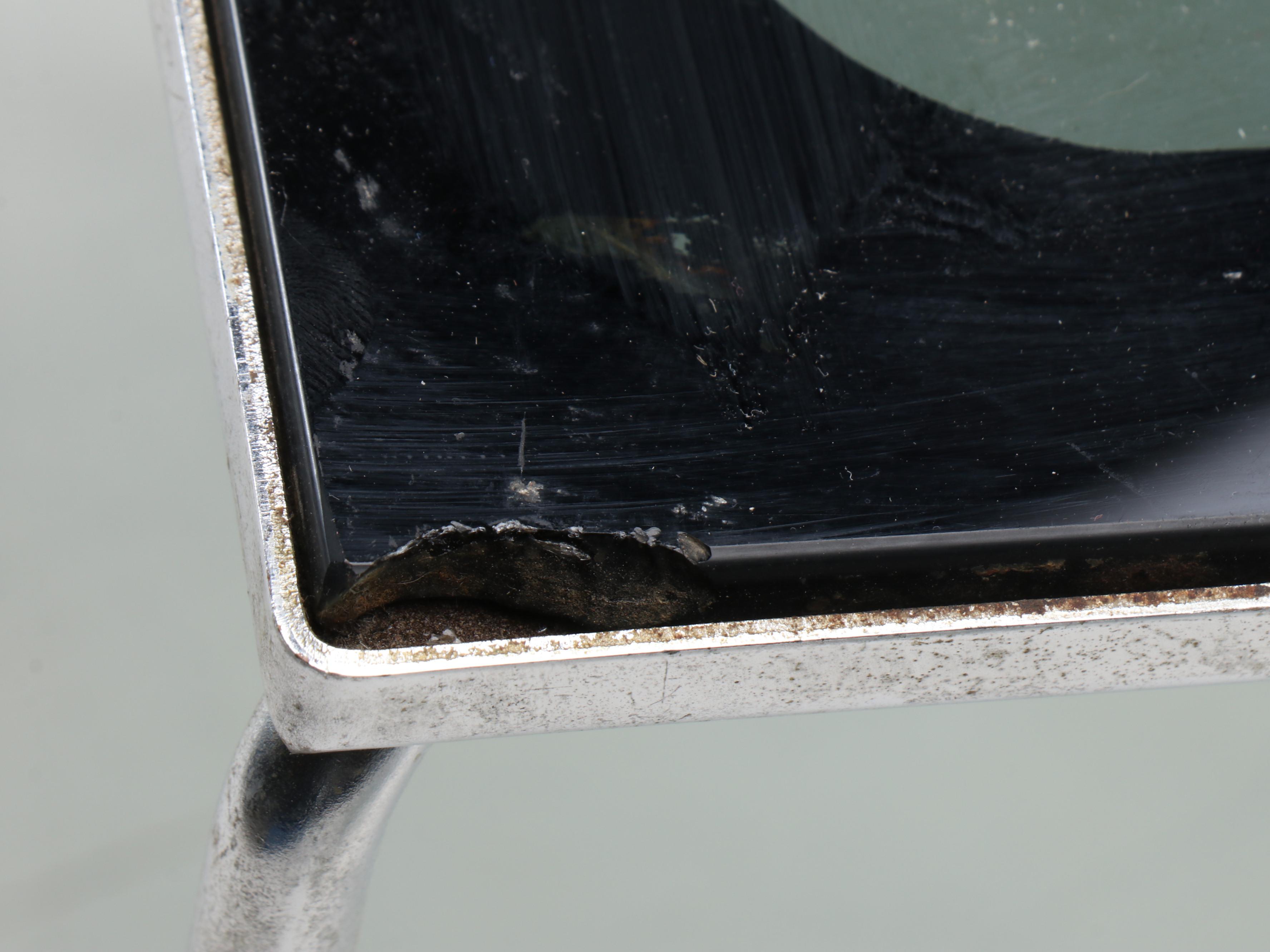 Pair of Modernist Glass and Chrome Nesting Tables