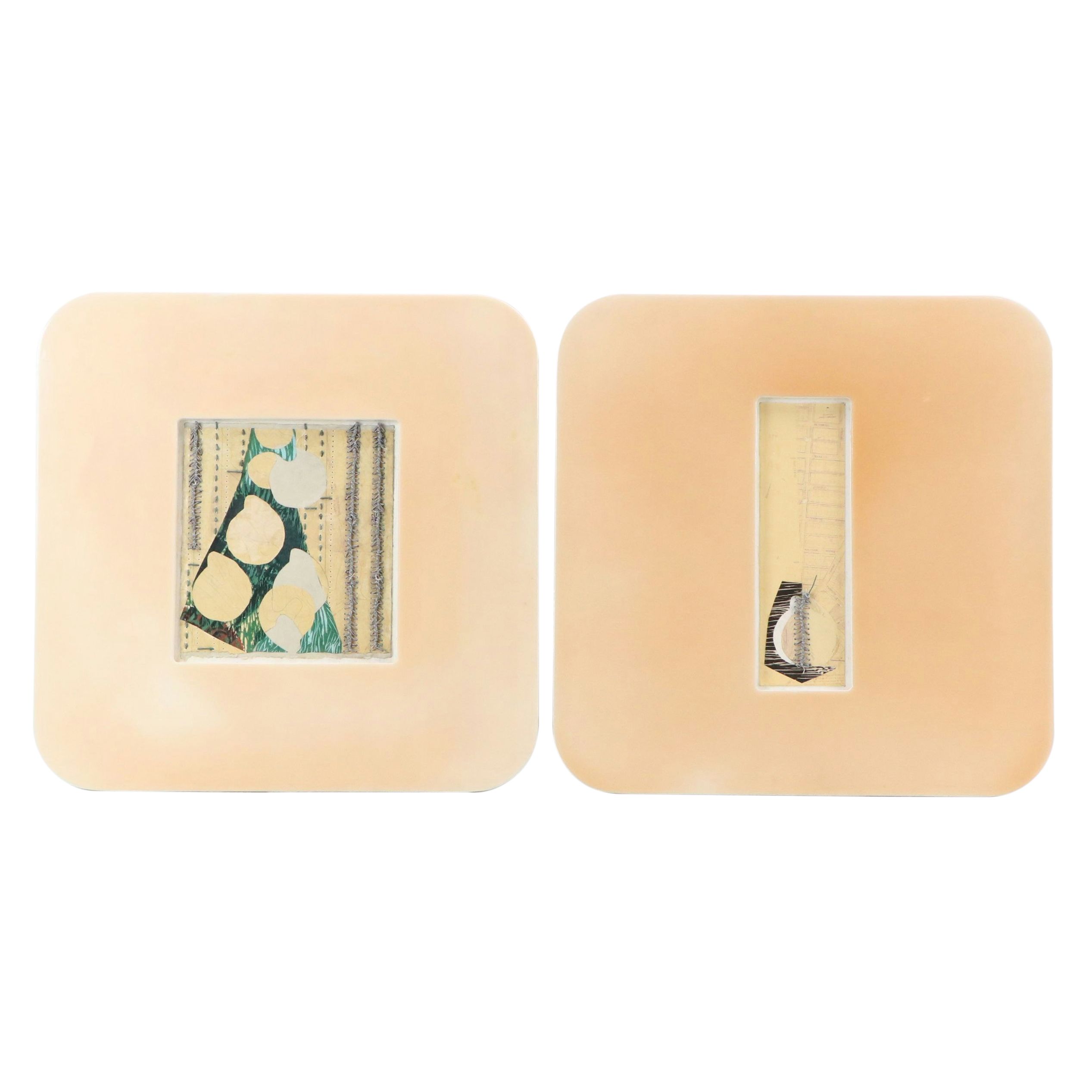 Chris Hoeting Abstract Mixed Media Collages, 21st Century