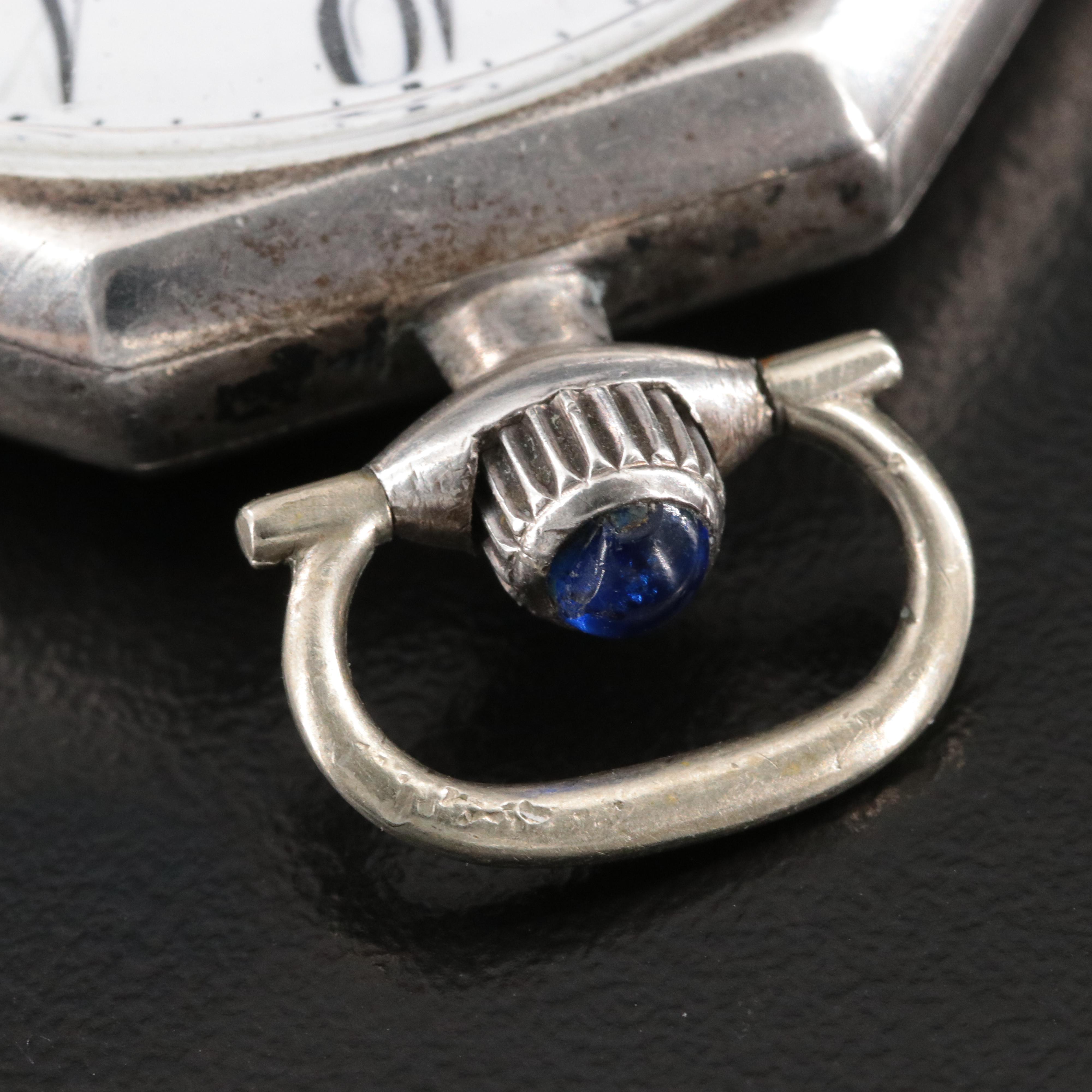 Marathon Sterling Silver Octagon Pocket Watch