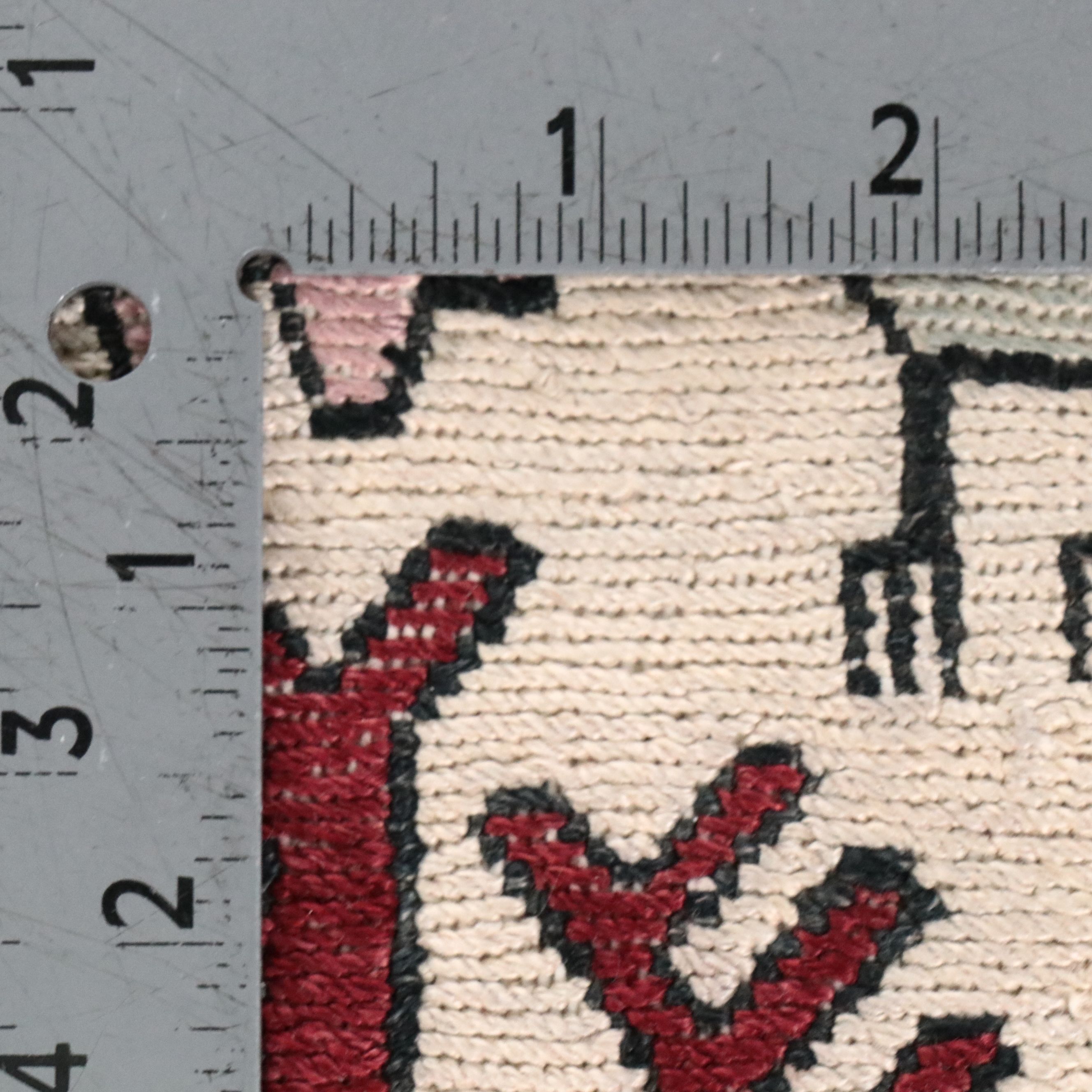 4'3 x 6'3 Hand-Knotted Caucasian Lenkoran Style Soumak Weave Area Rug