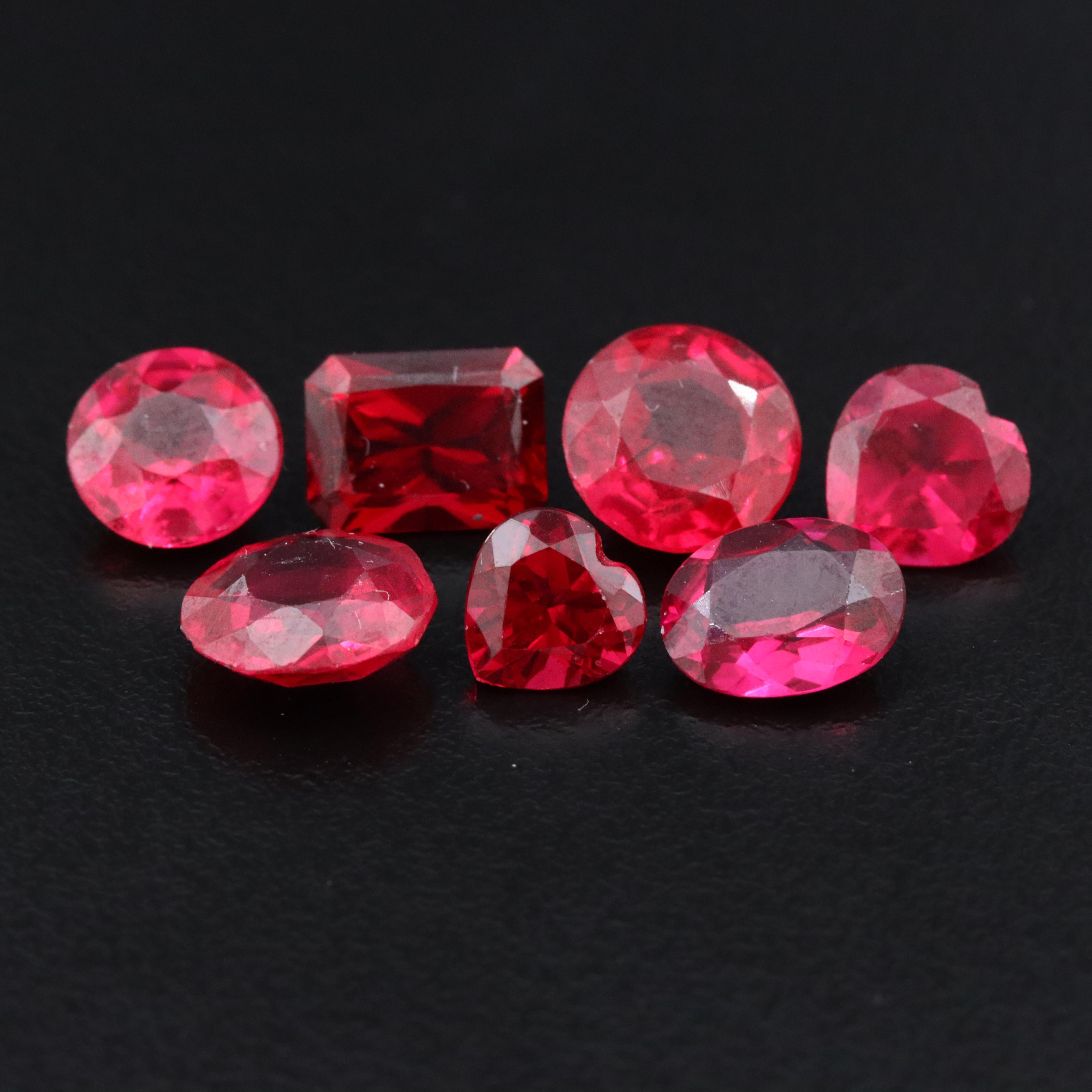 Loose 12.28 CTW Lab Grown Ruby Lot