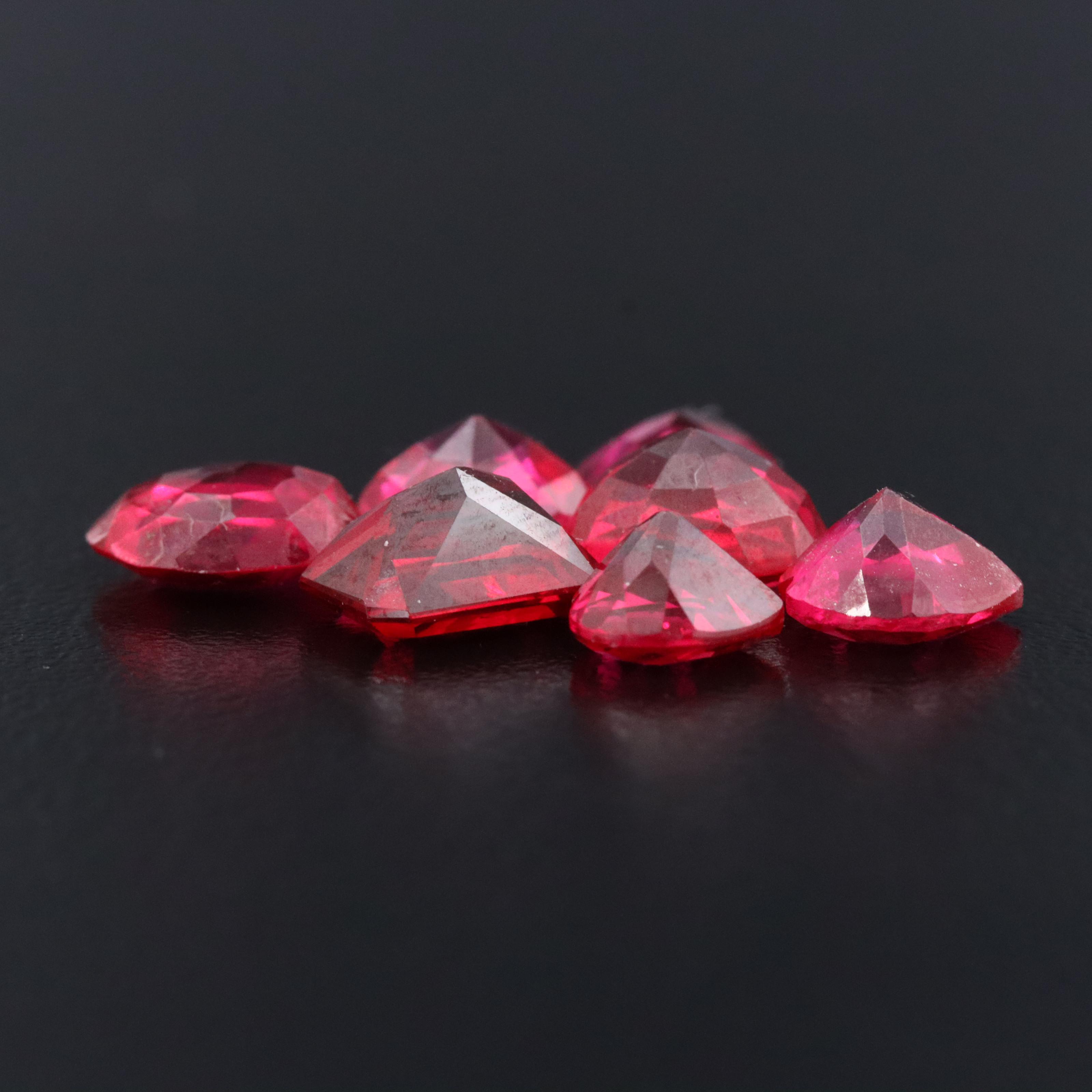 Loose 12.28 CTW Lab Grown Ruby Lot
