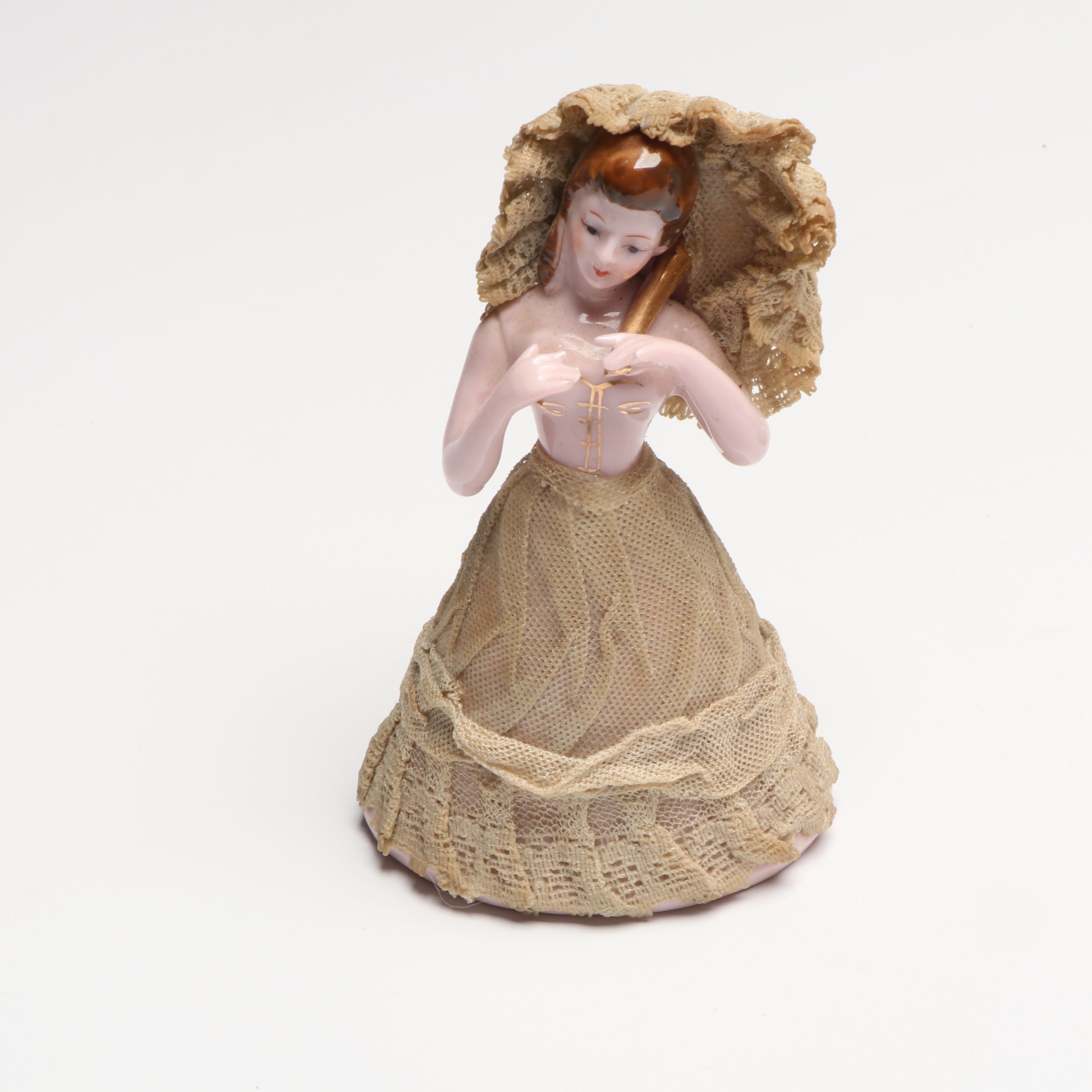 Lefton and Other Porcelain Lady Figurines and Figural Planters