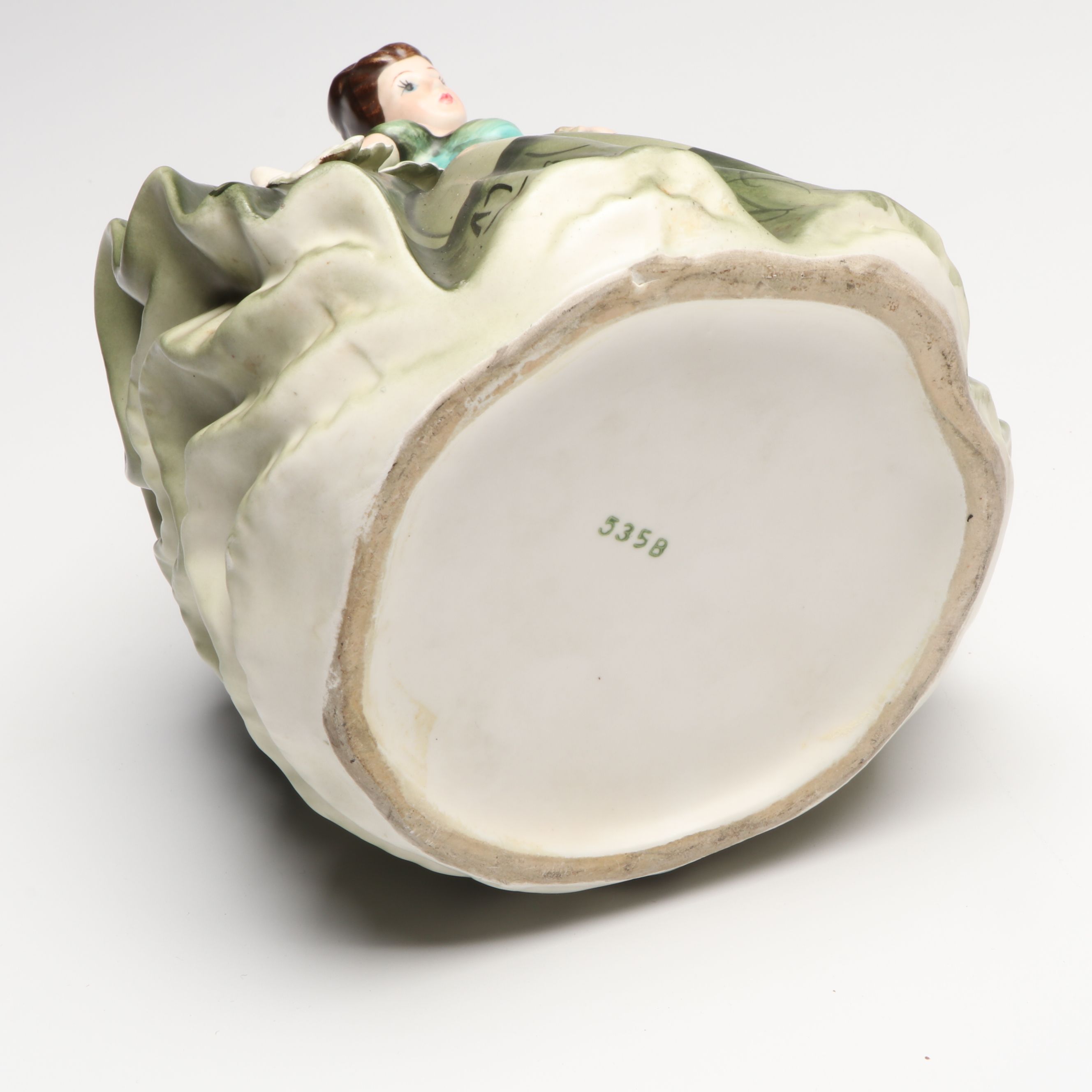 Lefton and Other Porcelain Lady Figurines and Figural Planters