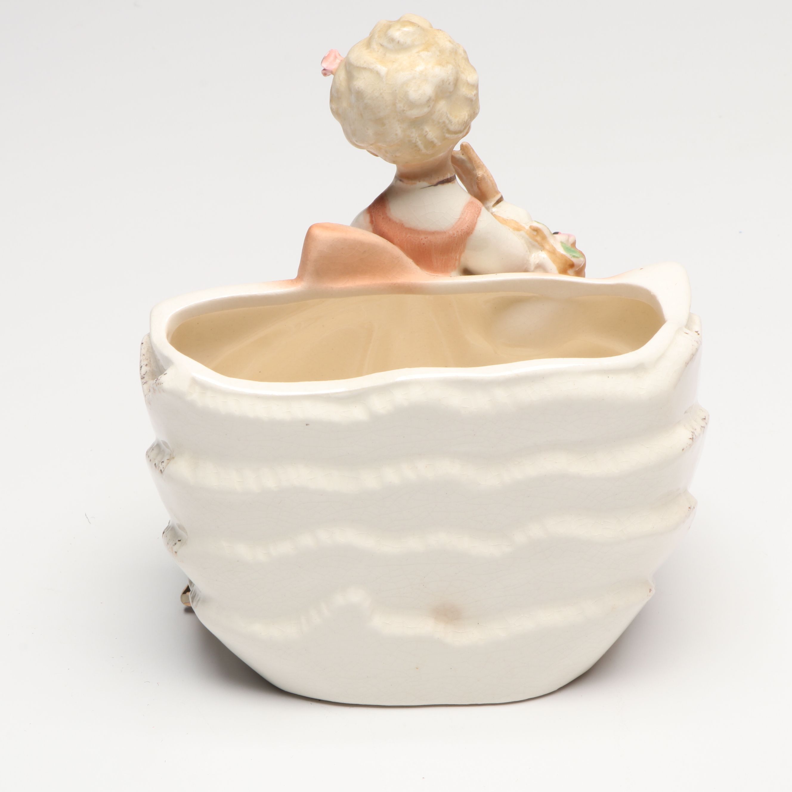 Lefton and Other Porcelain Lady Figurines and Figural Planters