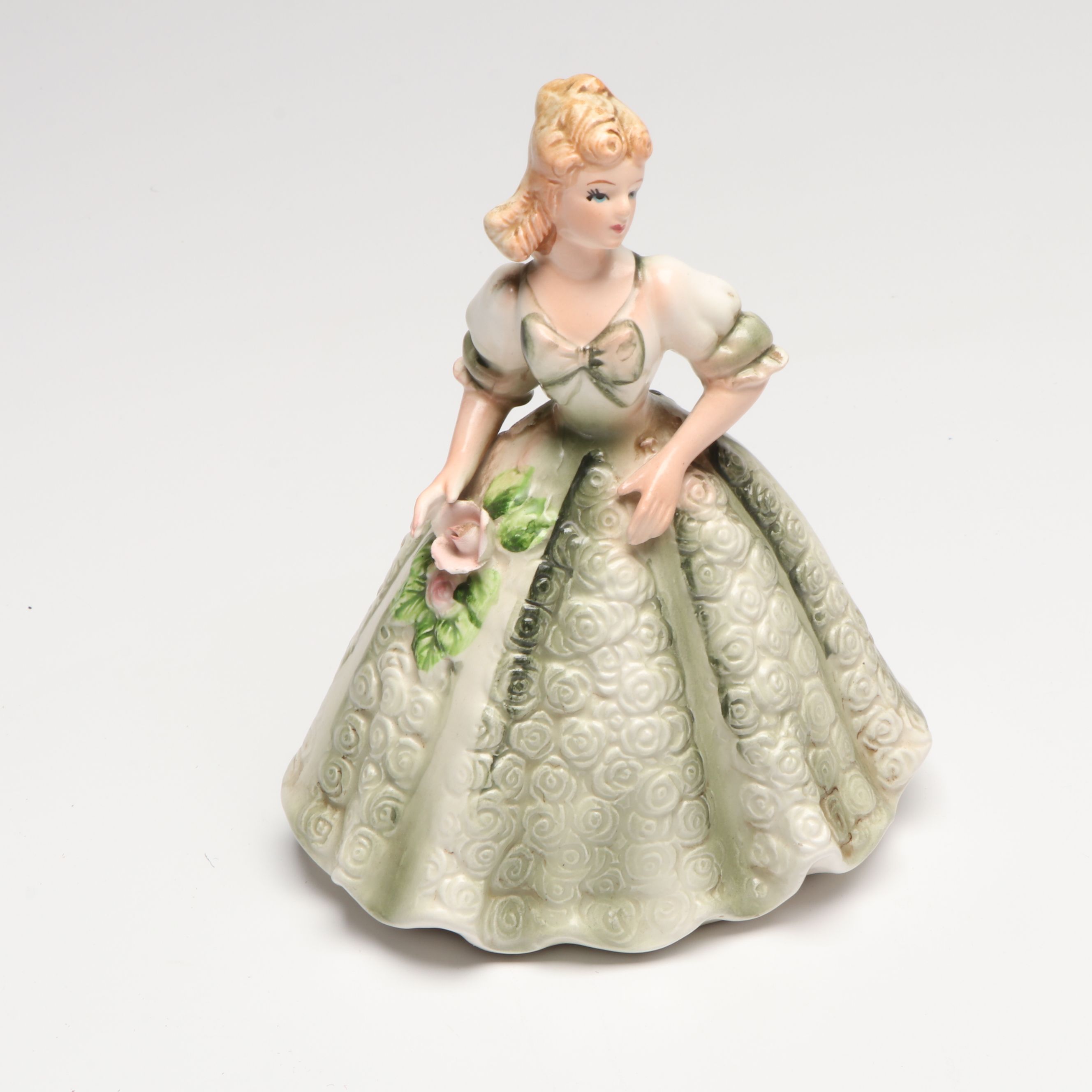 Lefton and Other Porcelain Lady Figurines and Figural Planters