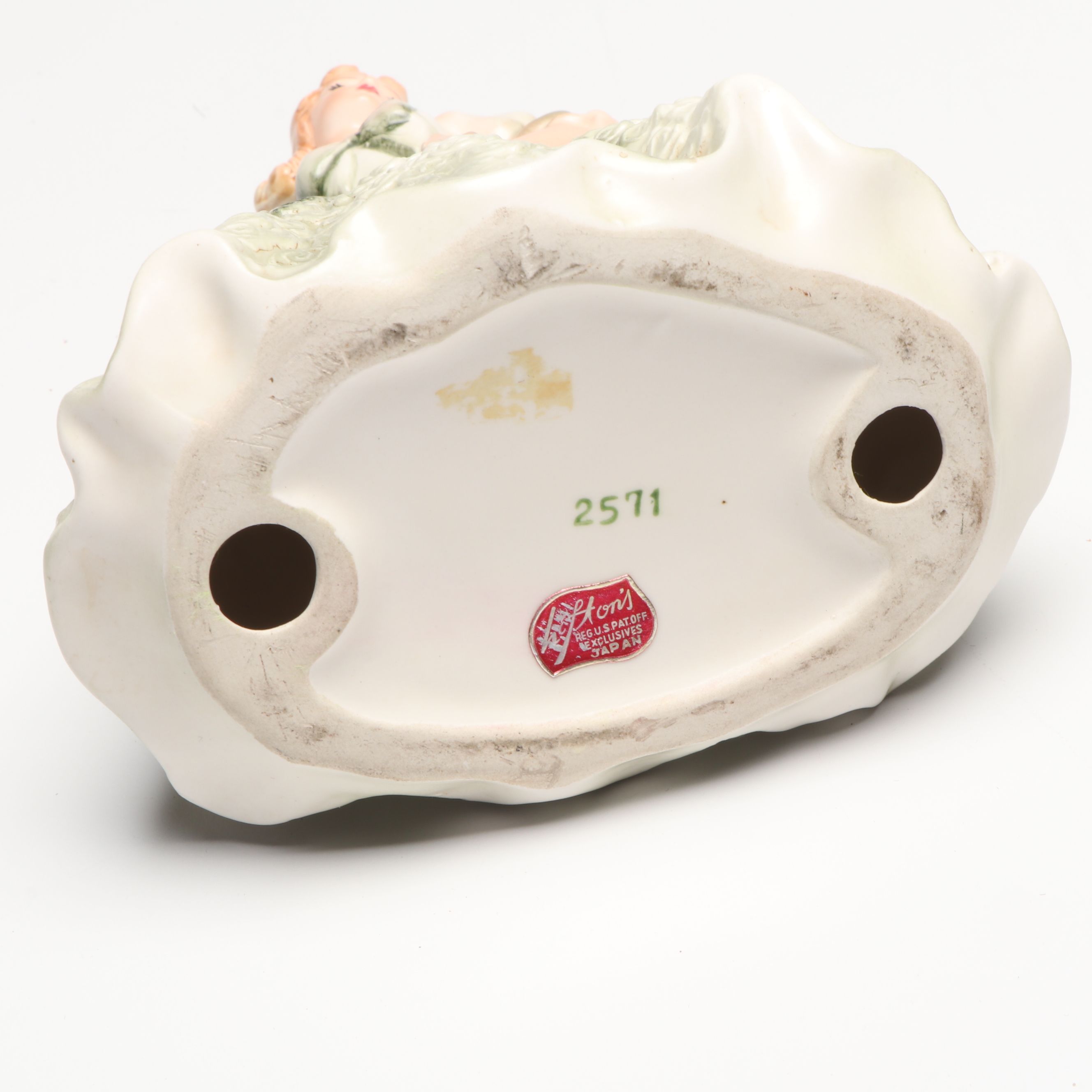 Lefton and Other Porcelain Lady Figurines and Figural Planters