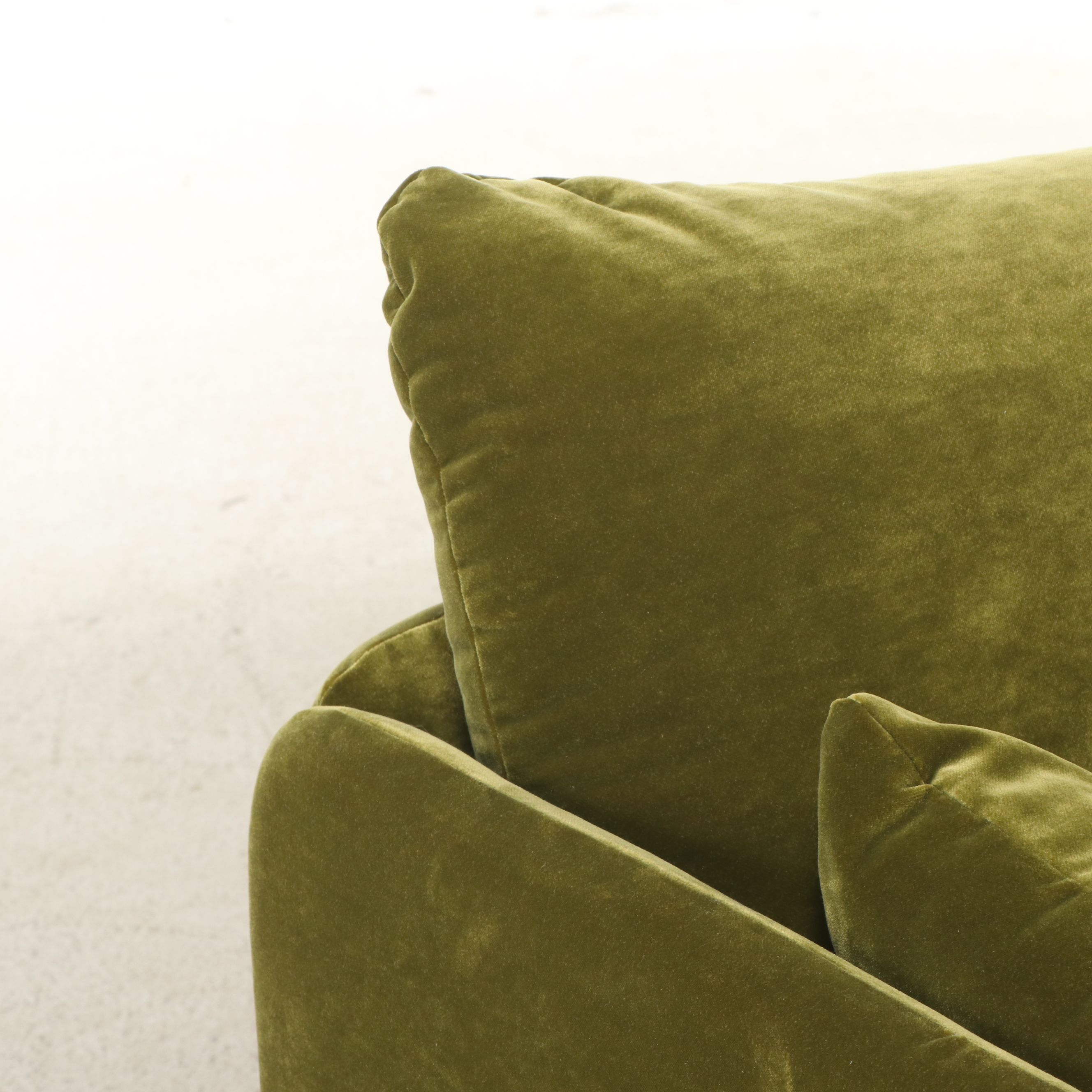 Norm Architects for Audo Copenhagen "Offset" Green Velvet Sofa