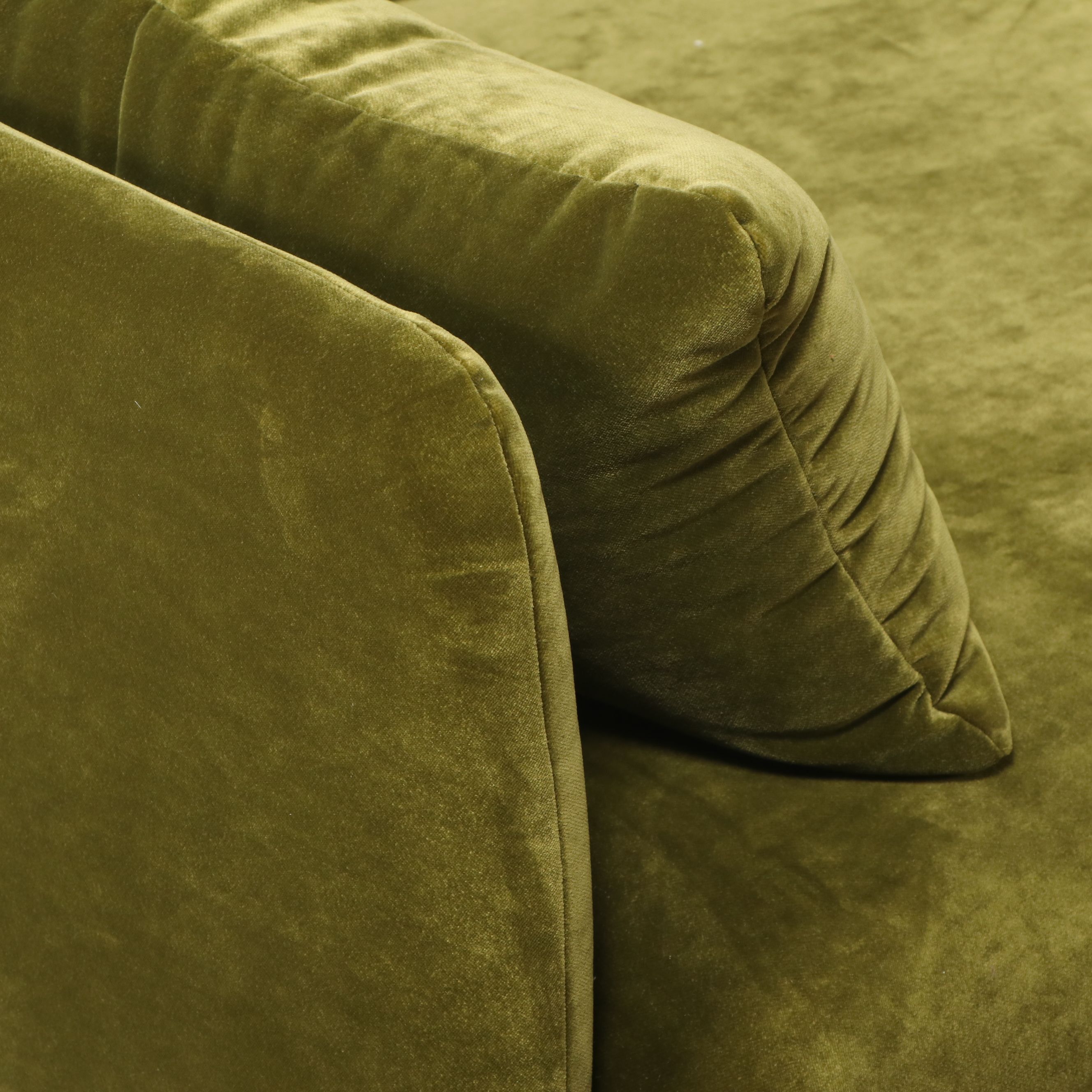 Norm Architects for Audo Copenhagen "Offset" Green Velvet Sofa
