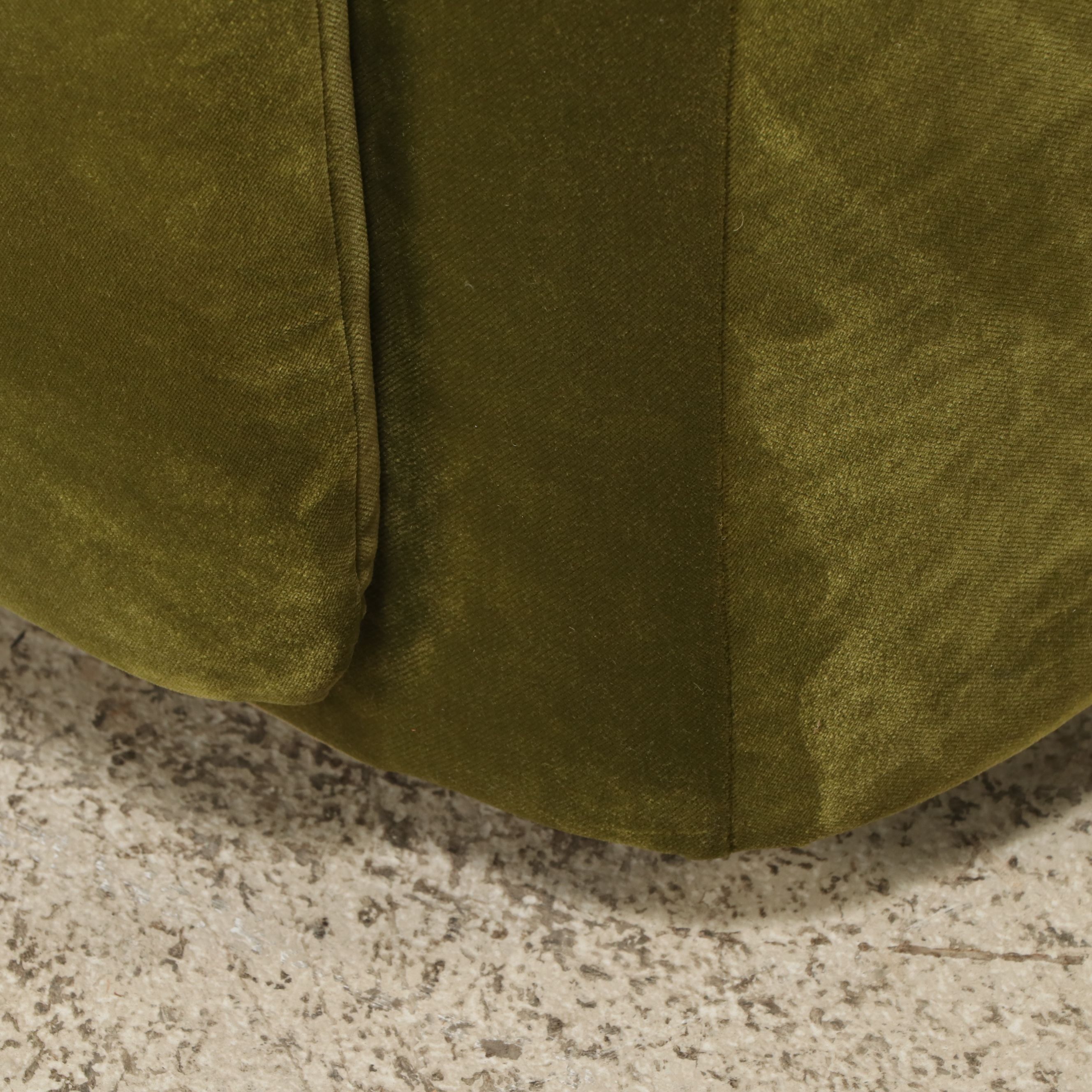 Norm Architects for Audo Copenhagen "Offset" Green Velvet Sofa