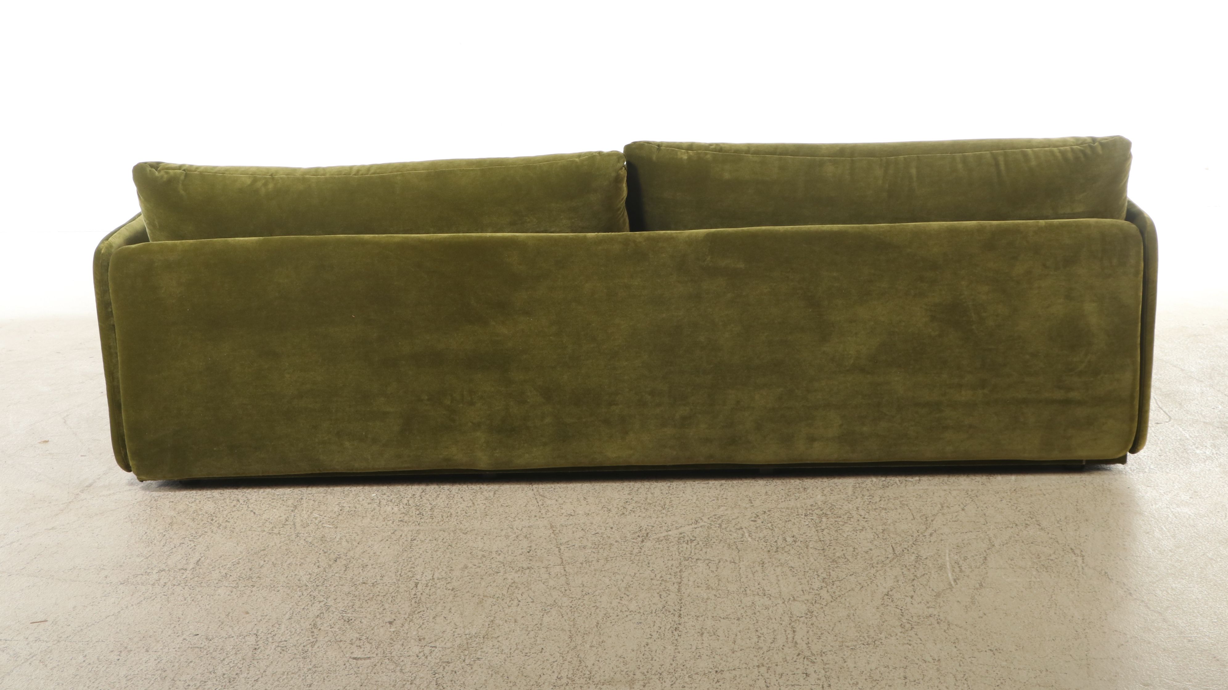 Norm Architects for Audo Copenhagen "Offset" Green Velvet Sofa